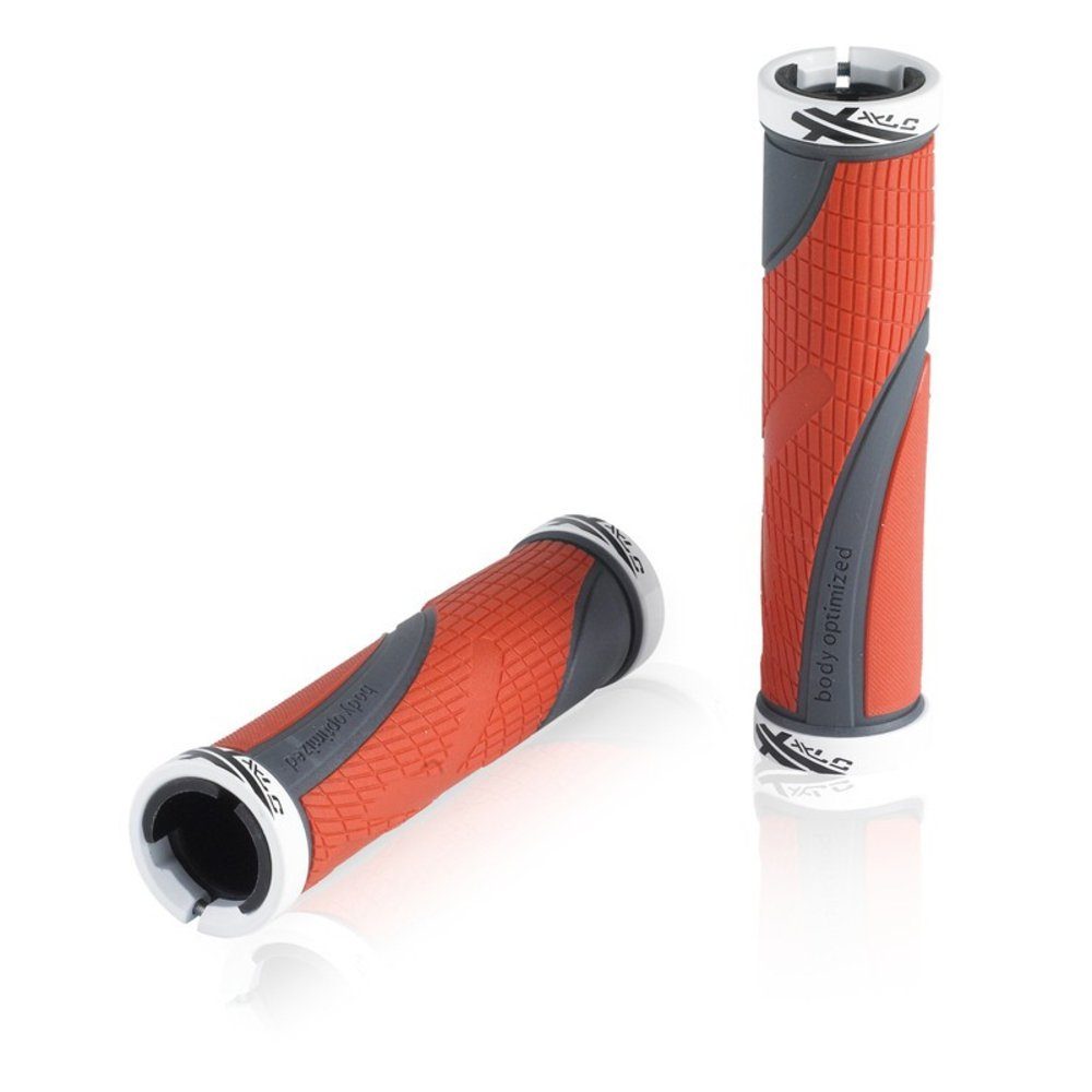XLC Fahrradlenkergriff Griffe "Sport Bo 2", 2x Klemmung, 130 mm, Ø 22 mm