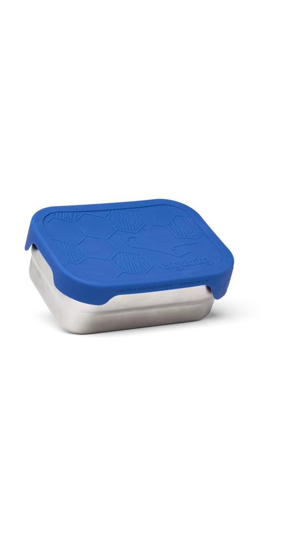 ergobag Lunchbox Edelstahl Brotdose, Edelstahl, (Edelstahl Brotdose, 3-tlg., 1x Brotdose, 1x Trennfach), spülmaschinengeeignet bis 45 Grad, Handwäsche empfohlen