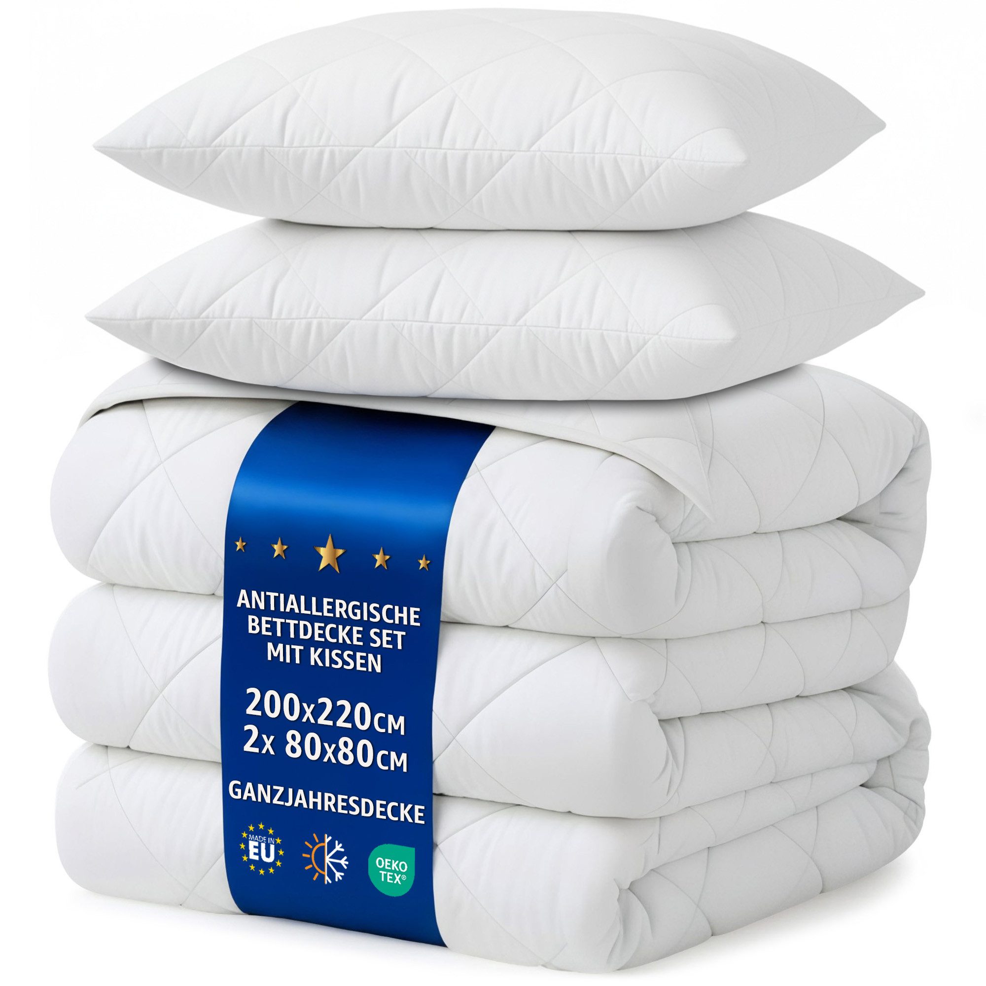 Amazinggirl Microfaserbettdecke Bettdecke - Duvet Bett Decke Steppdecke Schlafdecke Steppbettdecke, 135x200 cm, 140x200 cm, 155x200 cm, 200x200 cm, 200x220 cm, 220x240 cm