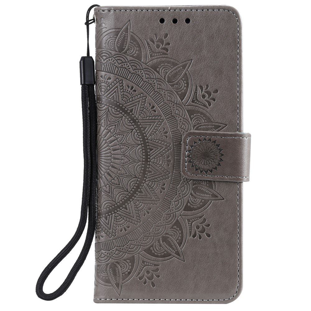 CoverKingz Handyhülle Hülle für Xiaomi Mi 11 Ultra Handyhülle Flip Case Cover Schutzhülle 17,8 cm (7 Zoll), Klapphülle Schutzhülle mit Kartenfach Schutztasche Motiv Mandala