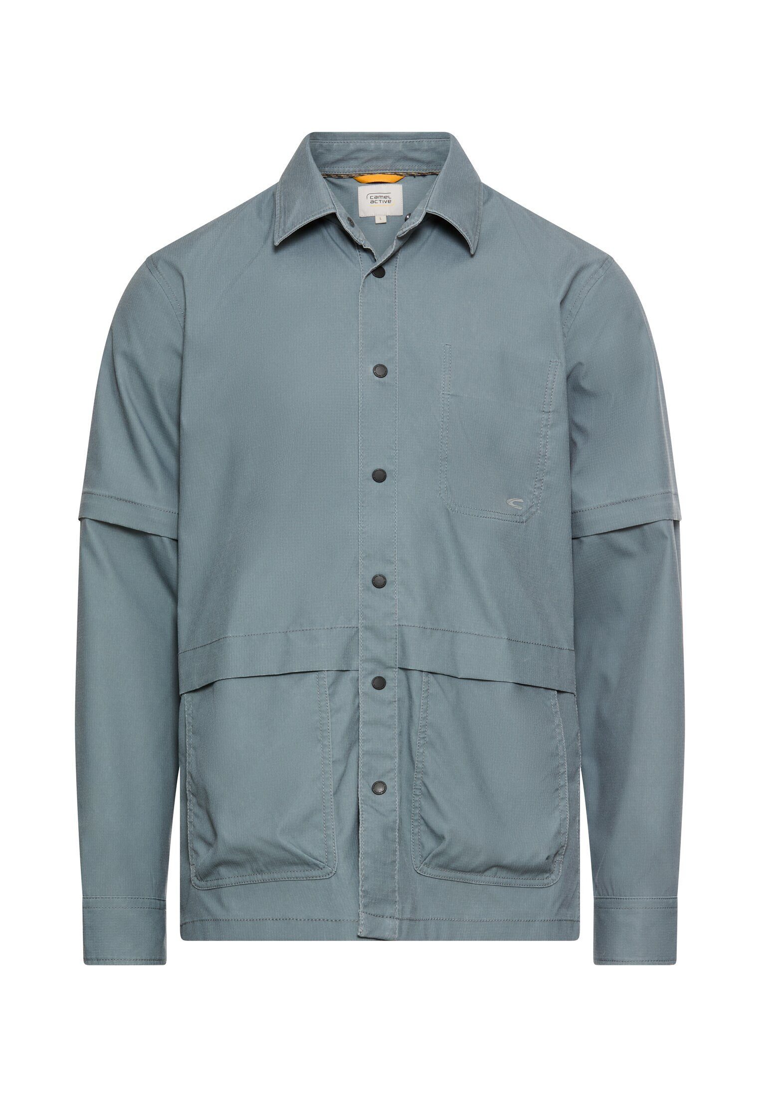 Hemdjacke mit Zip-Off Ärmel Langarm