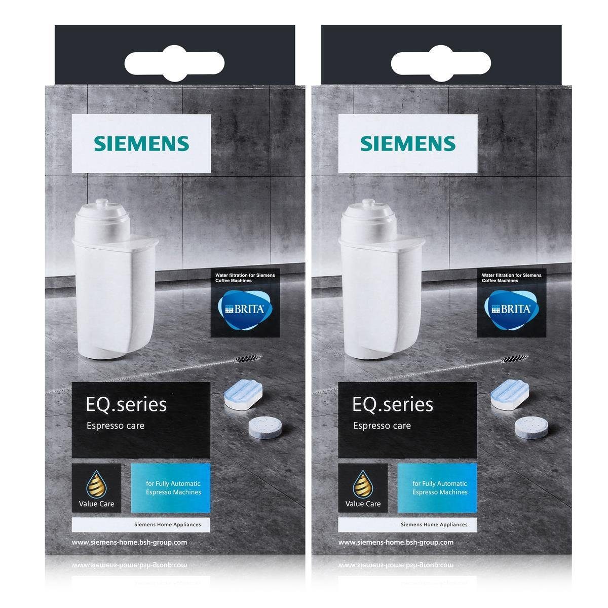 Entkalker care (2er Pflegeset Siemens TZ80004A EQ.series espresso Pack) SIEMENS