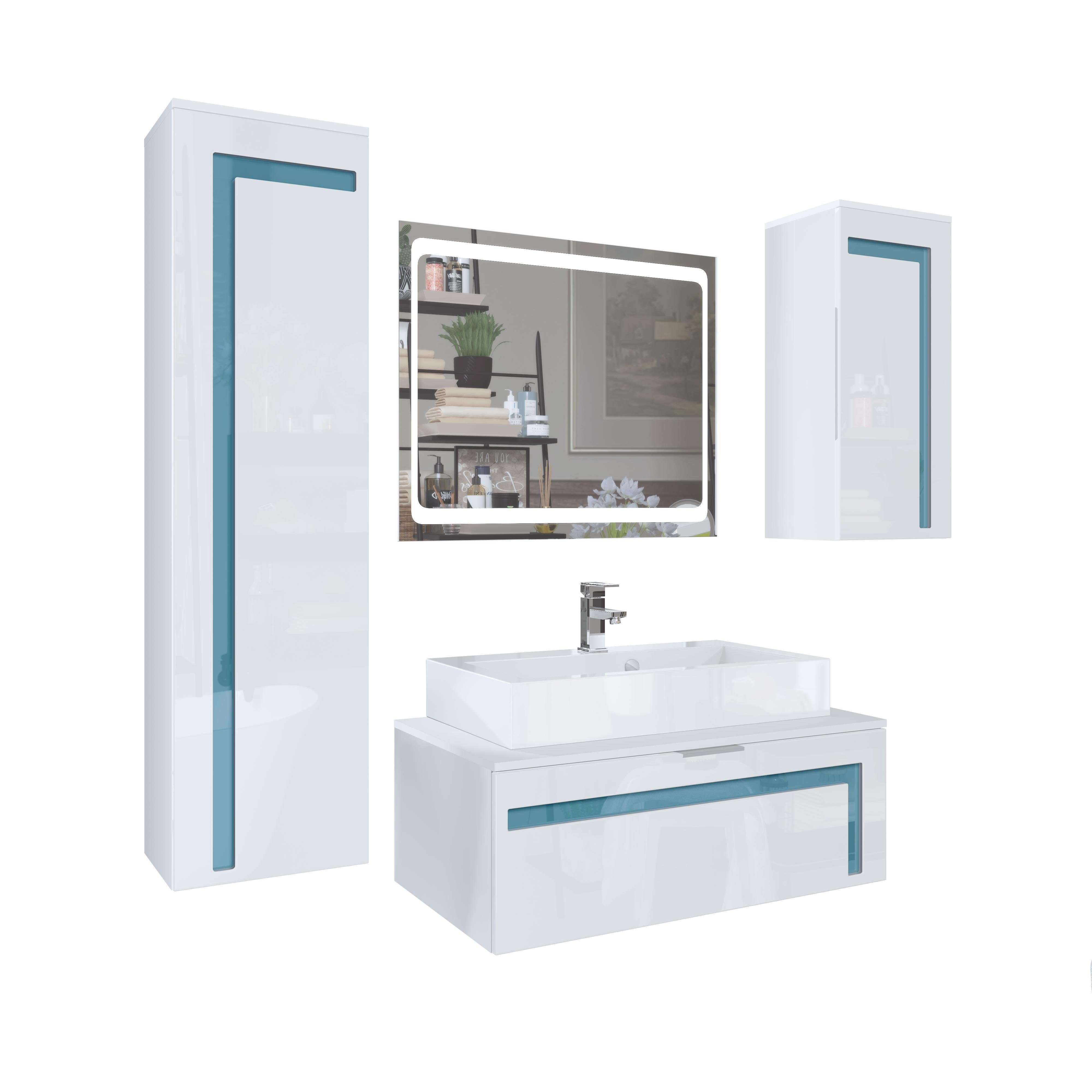 Vladon Badmöbel-Set Aloha V2, (Badezimmer-Set mit günstig online kaufen