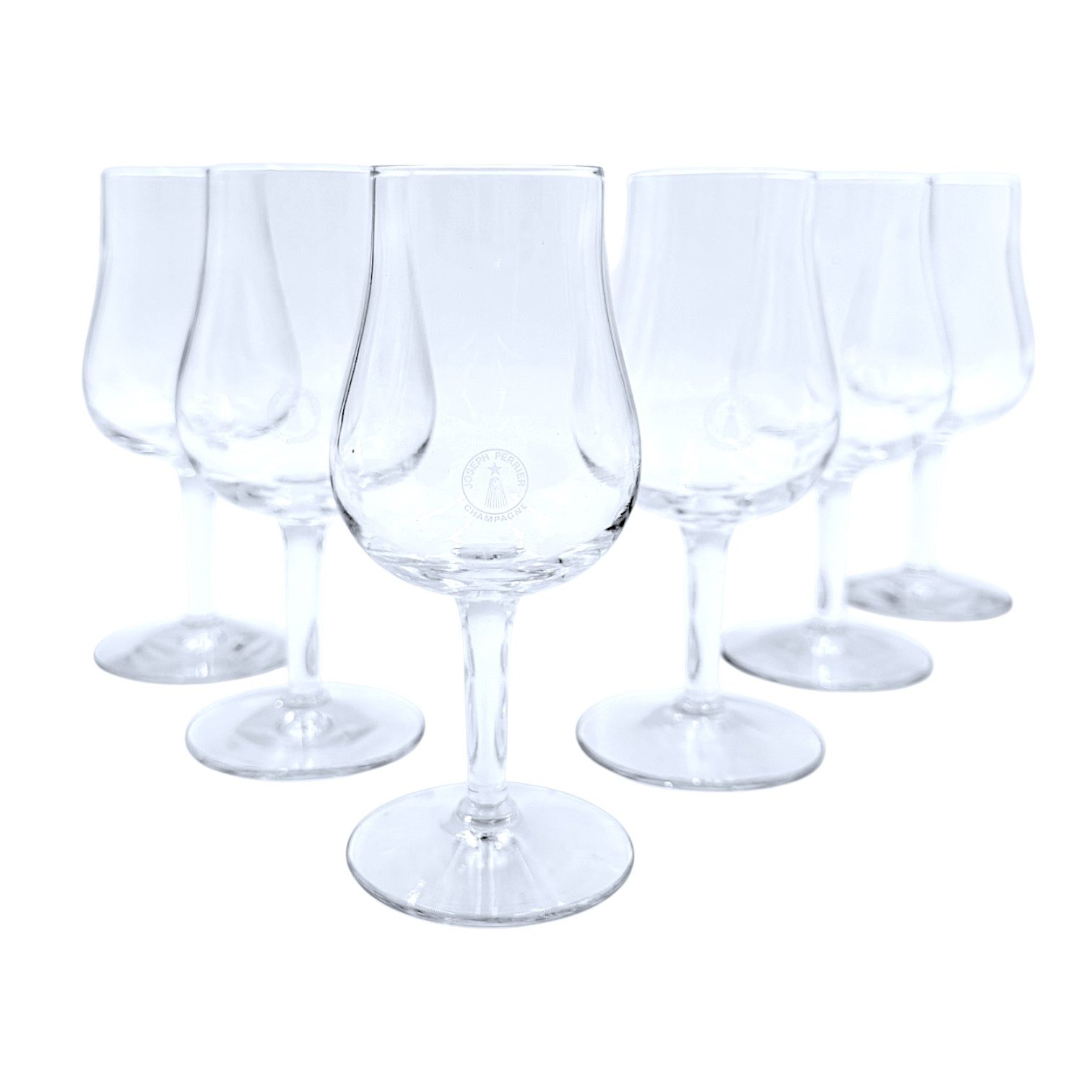 Joseph Perrier Champagne Champagnerglas 0,1l–Elegantes Tulpenglas für Prosecco&Sekt, hochwertiges Markenglas, Französische Eleganz in Perfektion