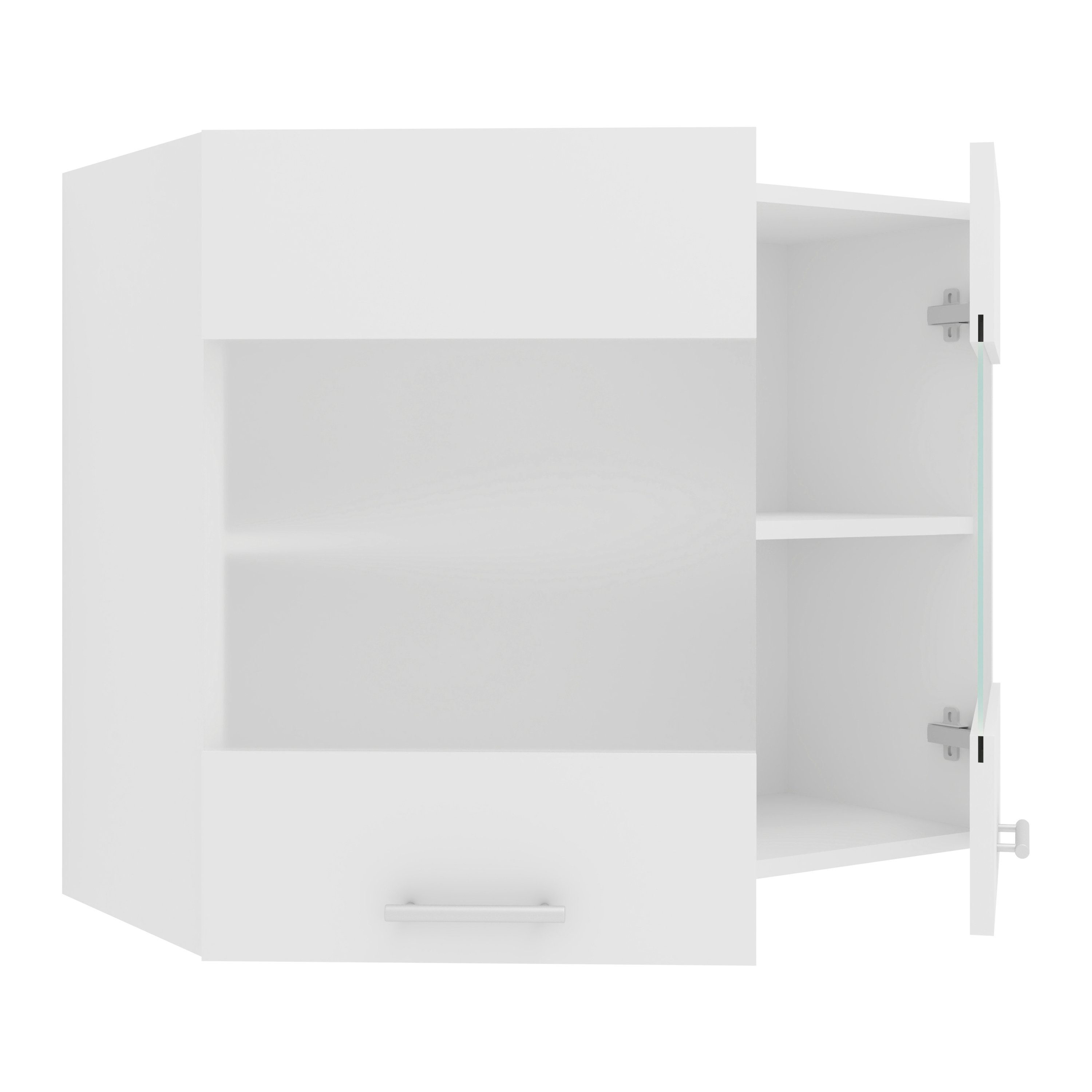 VCM Hängeschrank Esilo Küchenschrank B. 80 x T. 31 x H. 60 cm Stauraum für Geschirr, Gewürze und Vorräte, für Büro und Homeoffice – Bild 2 von 4