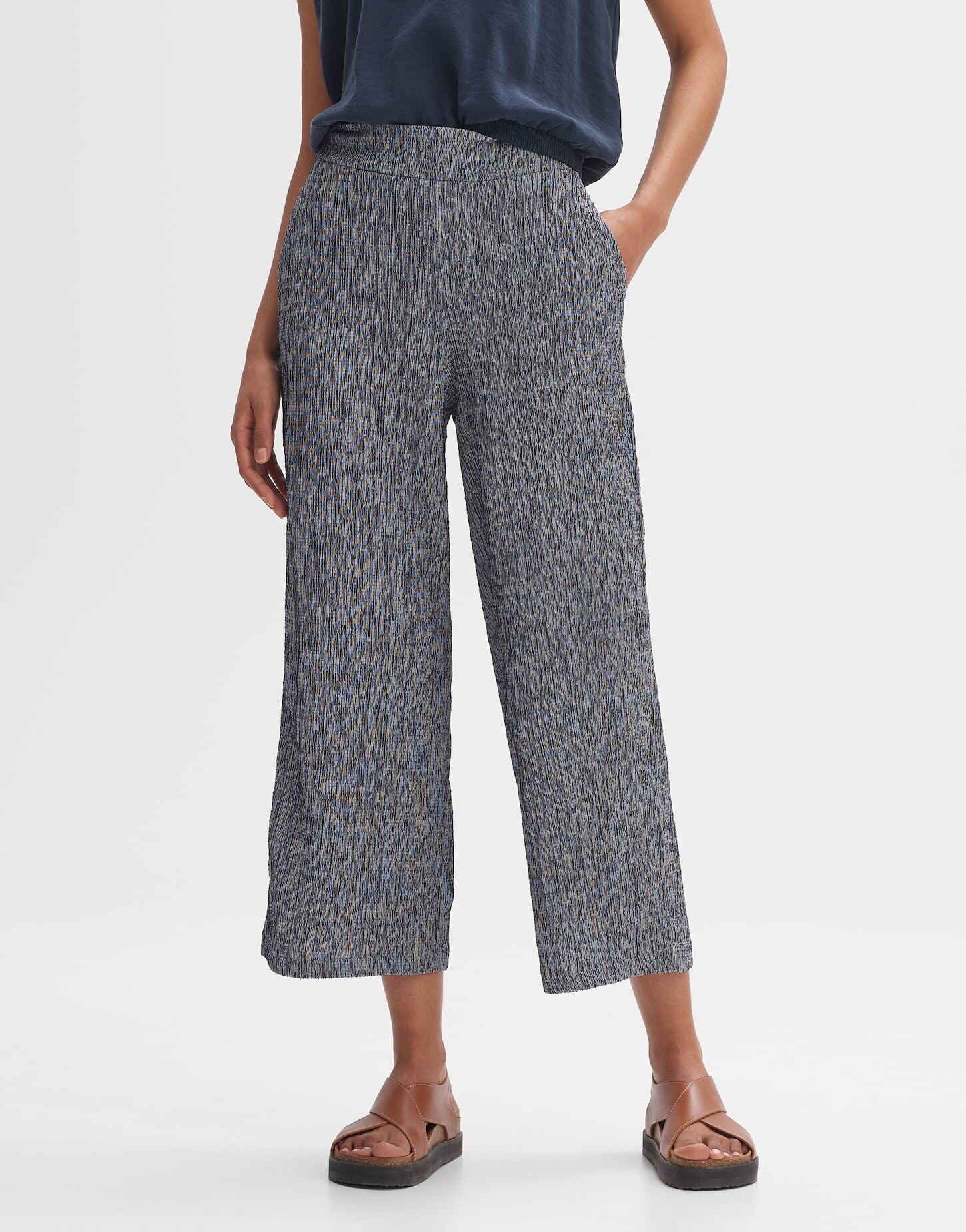 Culotte Culotte MELTIKO STRUCTURE Wide in Two-Tone Optik