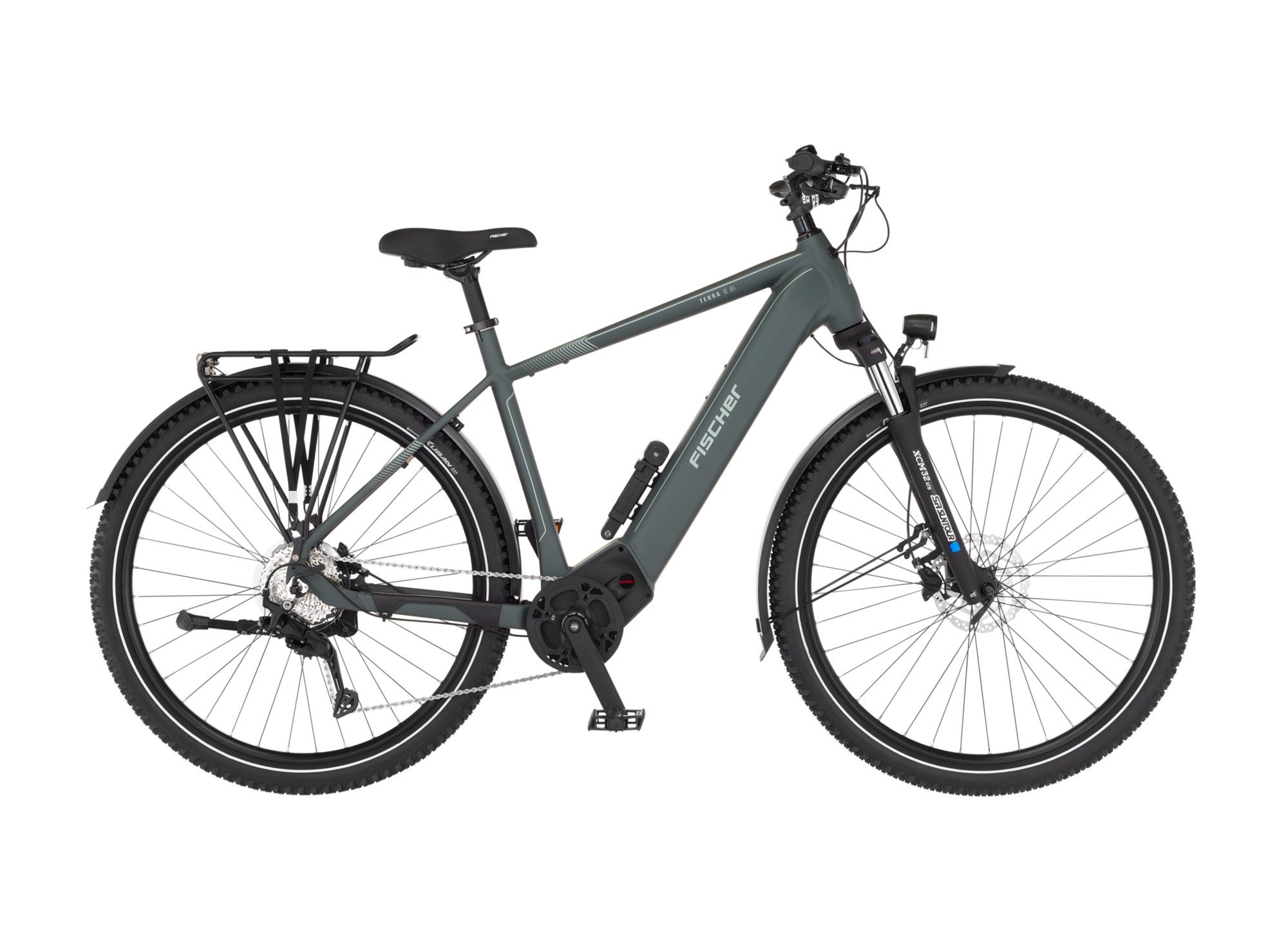 FISCHER Fahrrad E-Bike Trekkingrad TERRA 6.8I 711 ULTIMATE, 9 Gang Shimano Cues RD-U3020 Schaltwerk, Mittelmotor, 711 Wh
