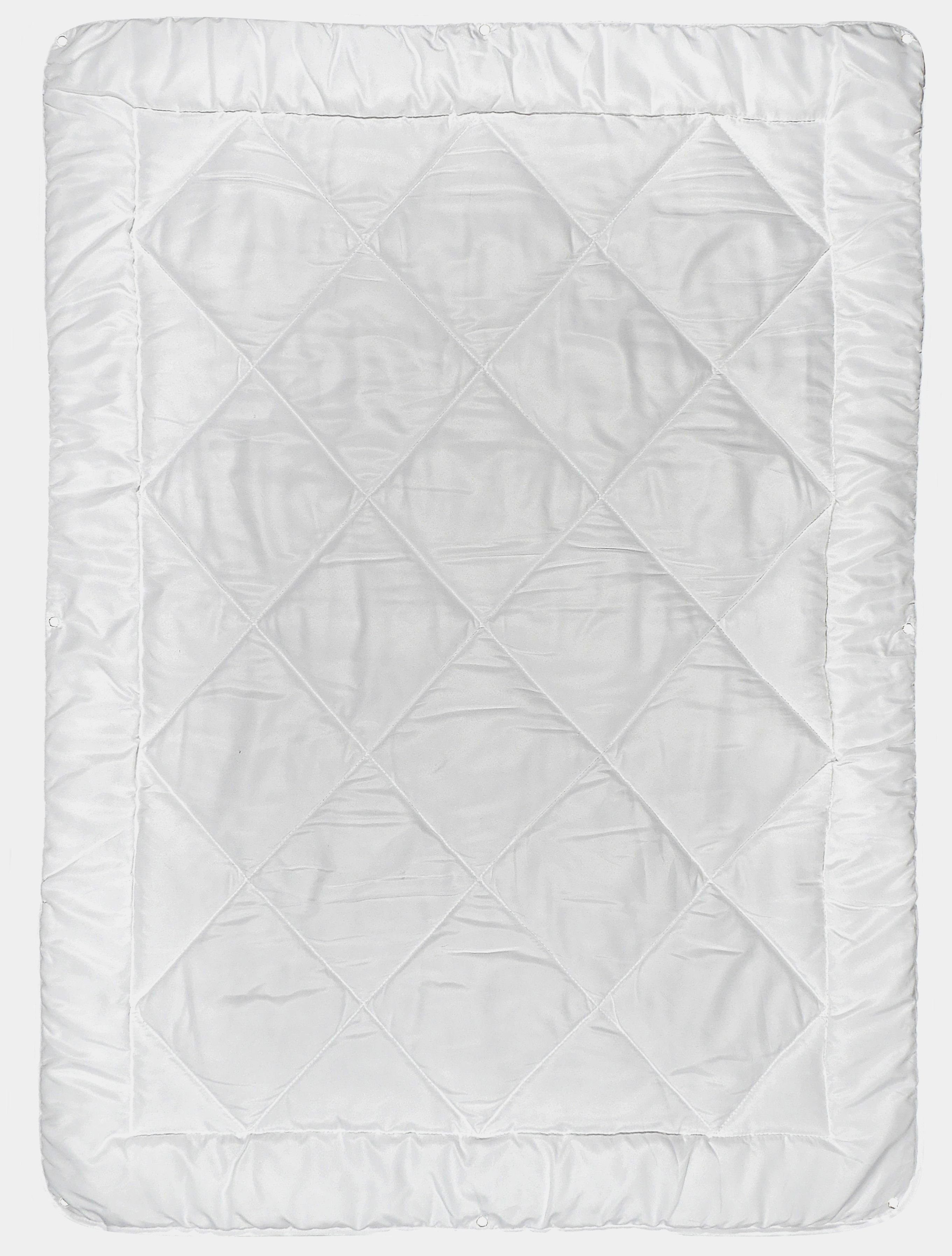 KiGATEX Kinderbettdecke + Kopfkissen 4-Jahreszeiten Bettdecken Set mit Bärchensteppung 40x60 + 100x135 cm, Füllung: 100% Polyester, Klimafaser, Schlafkomfort für jede Jahreszeit