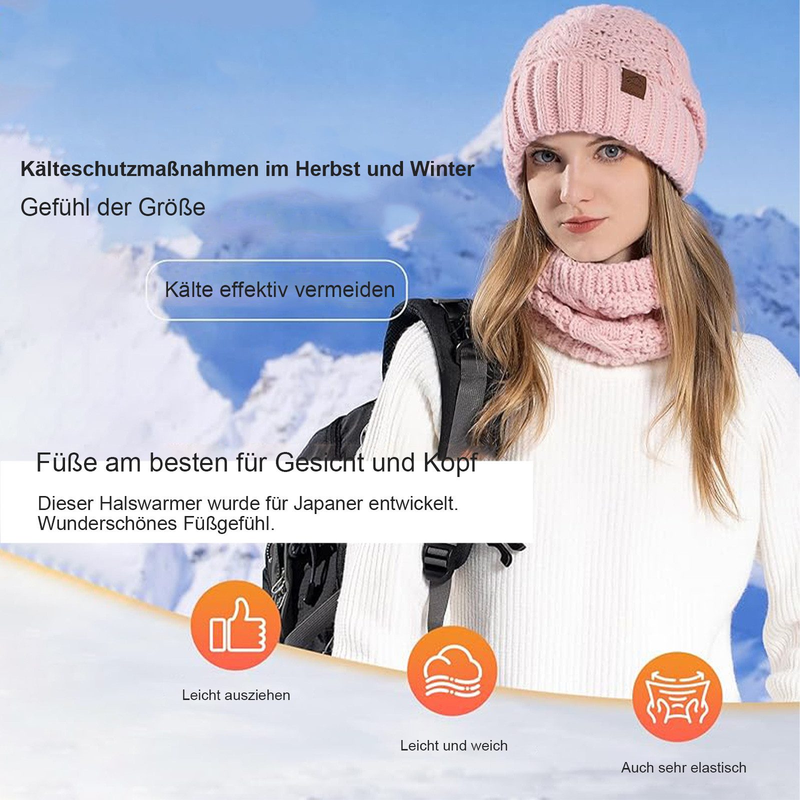OKWISH Strickmütze Damen Wintermütze und Schal Set Strickmütze Mützen- und günstig online kaufen