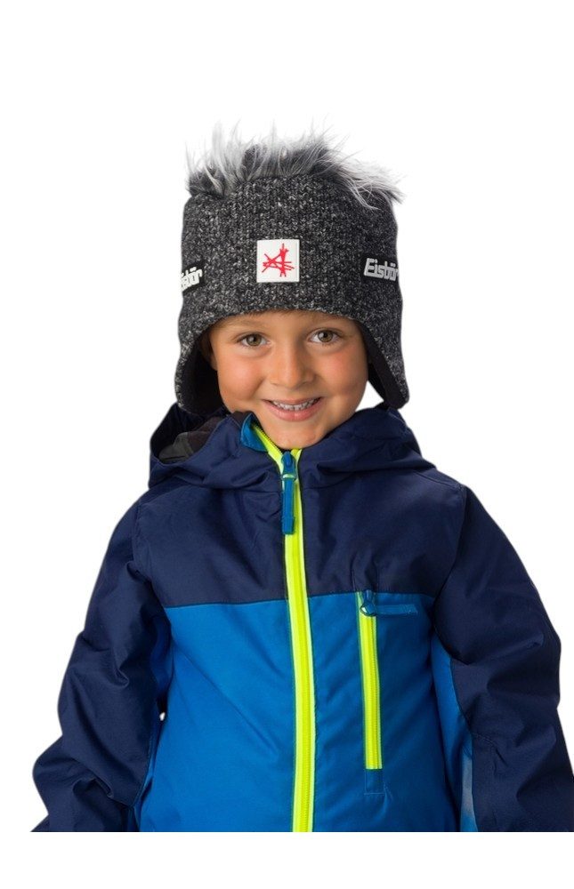 Eisbär Ohrenmütze Wintermütze (Ohrenmütze) Penny SA Kinder - graphitgrau/hellgrau