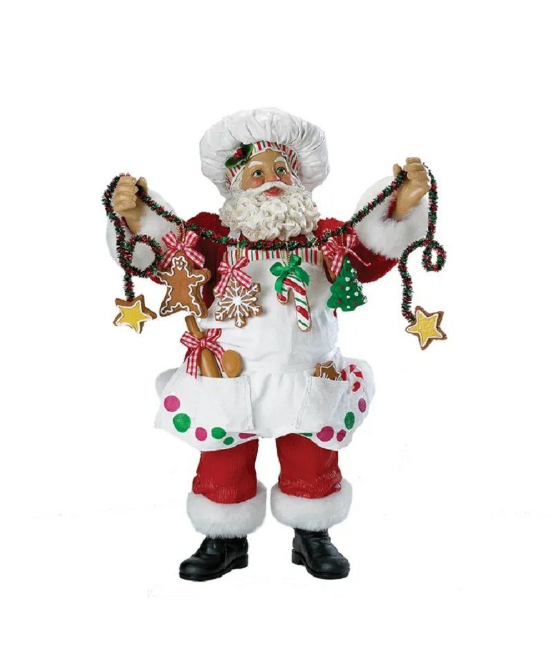 Kurt S. Adler Dekofigur C7400 - Weihnachtsmann "Koch Santa", -30cm/12"- (1 St)