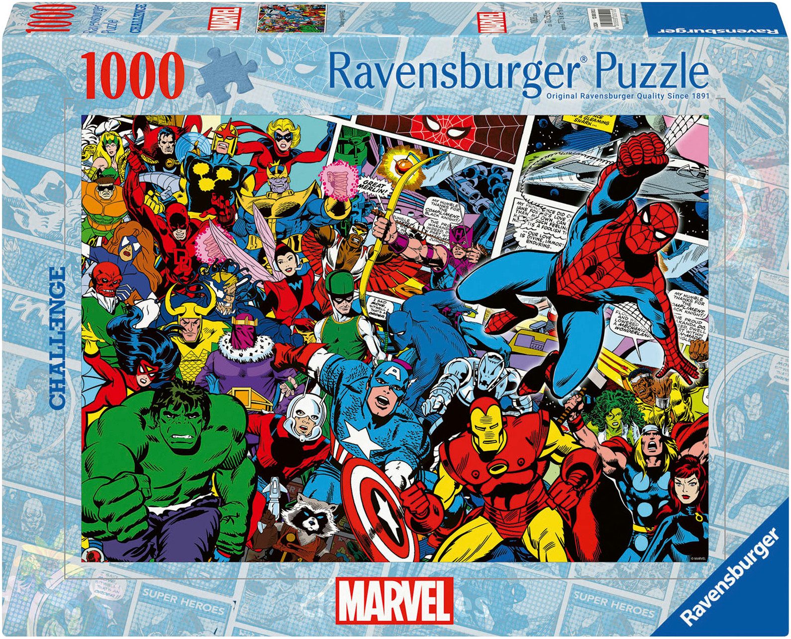 Ravensburger Puzzle Challenge, Marvel Avengers, 1000 Puzzleteile, Made in G günstig online kaufen