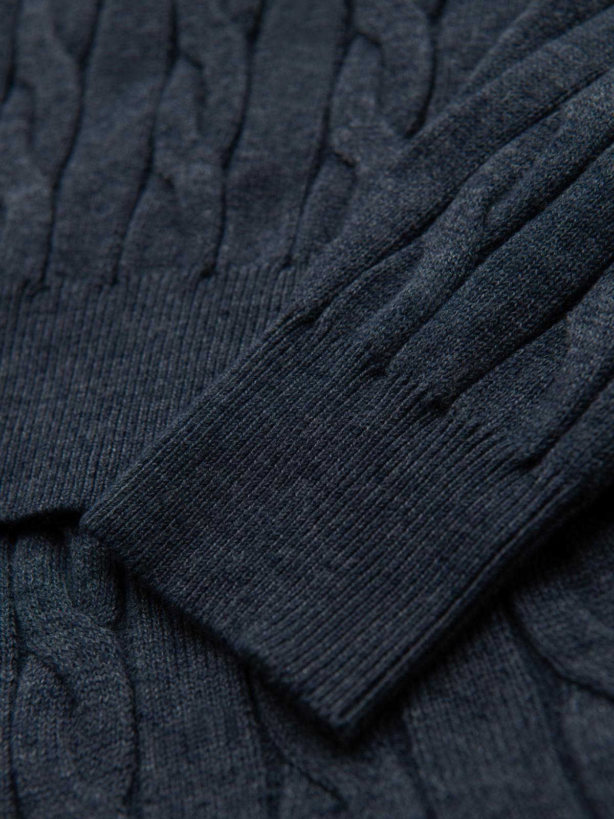 Rollkragenpullover Herren-Rollkragenpullover mit Zopfmuster