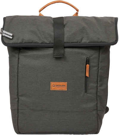 Gesslein Wickelrucksack N°6, dark oliv, Made in Germany