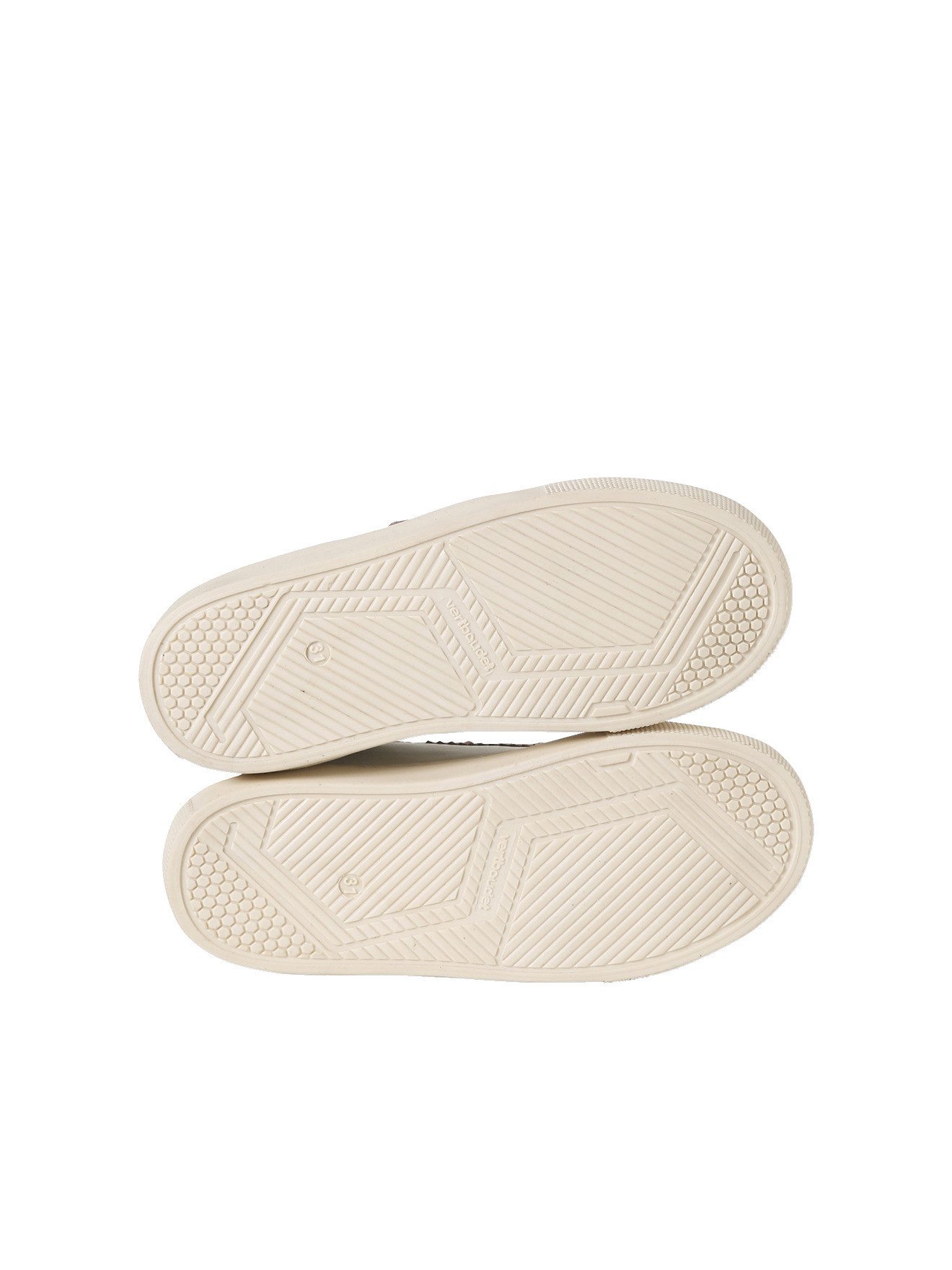 vertbaudet Kinder Leder-Sneakers mit Klett, zweifarbig Sneaker