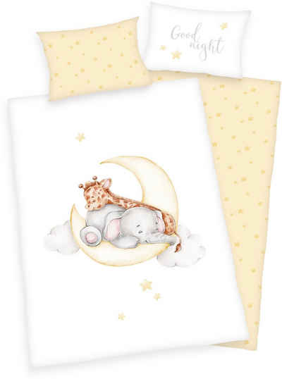 Babybettwäsche Sleeping little Bear, Baby Best, Flanell, 2 teilig, mit liebevollem Motiv