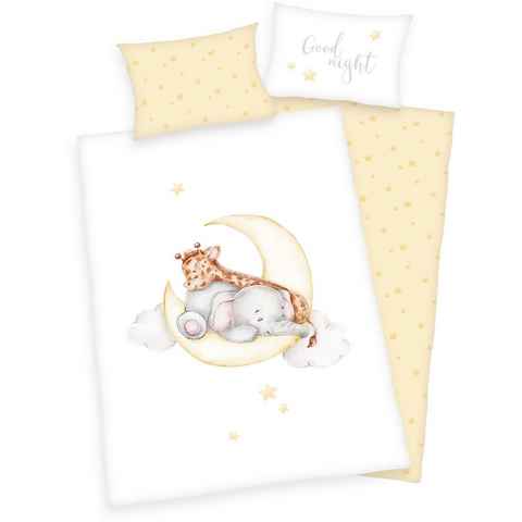 Babybettwäsche Sleeping little Bear, Baby Best, Renforcé, 2 teilig, mit liebevollem Motiv