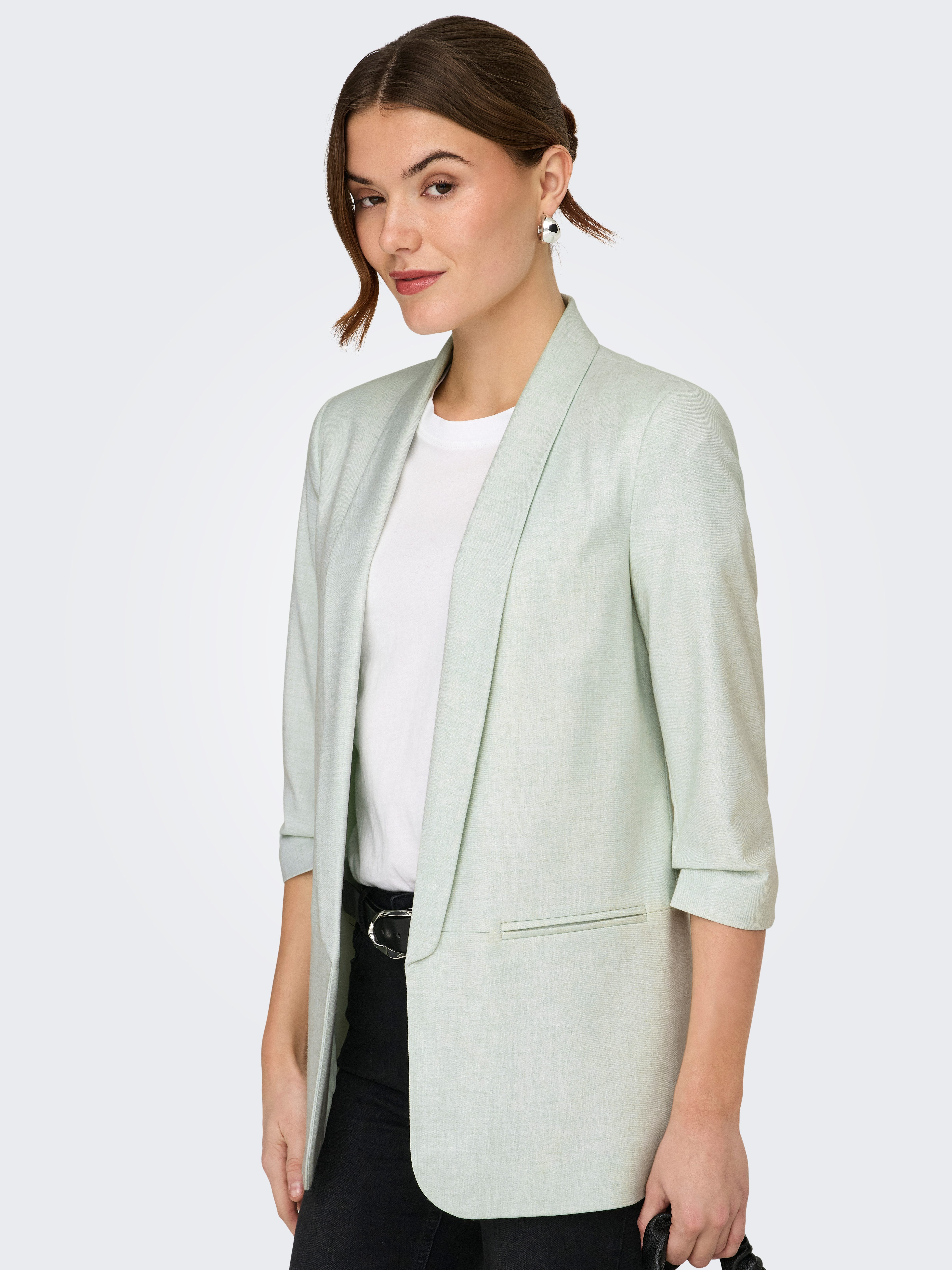 ONLY Kurzblazer ONLELLY 3/4 LIFE BLAZER TLR NOOS Materialmix, regular fit