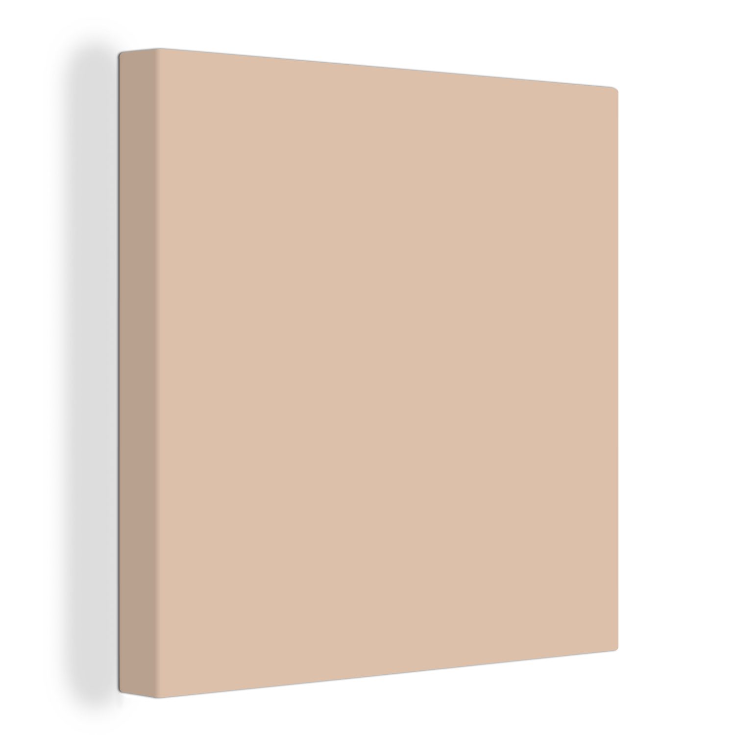 OneMillionCanvasses® Leinwandbild Beige - Interieur - Farben, (1 St), Leinwand Bilder für Wohnzimmer Schlafzimmer bunt