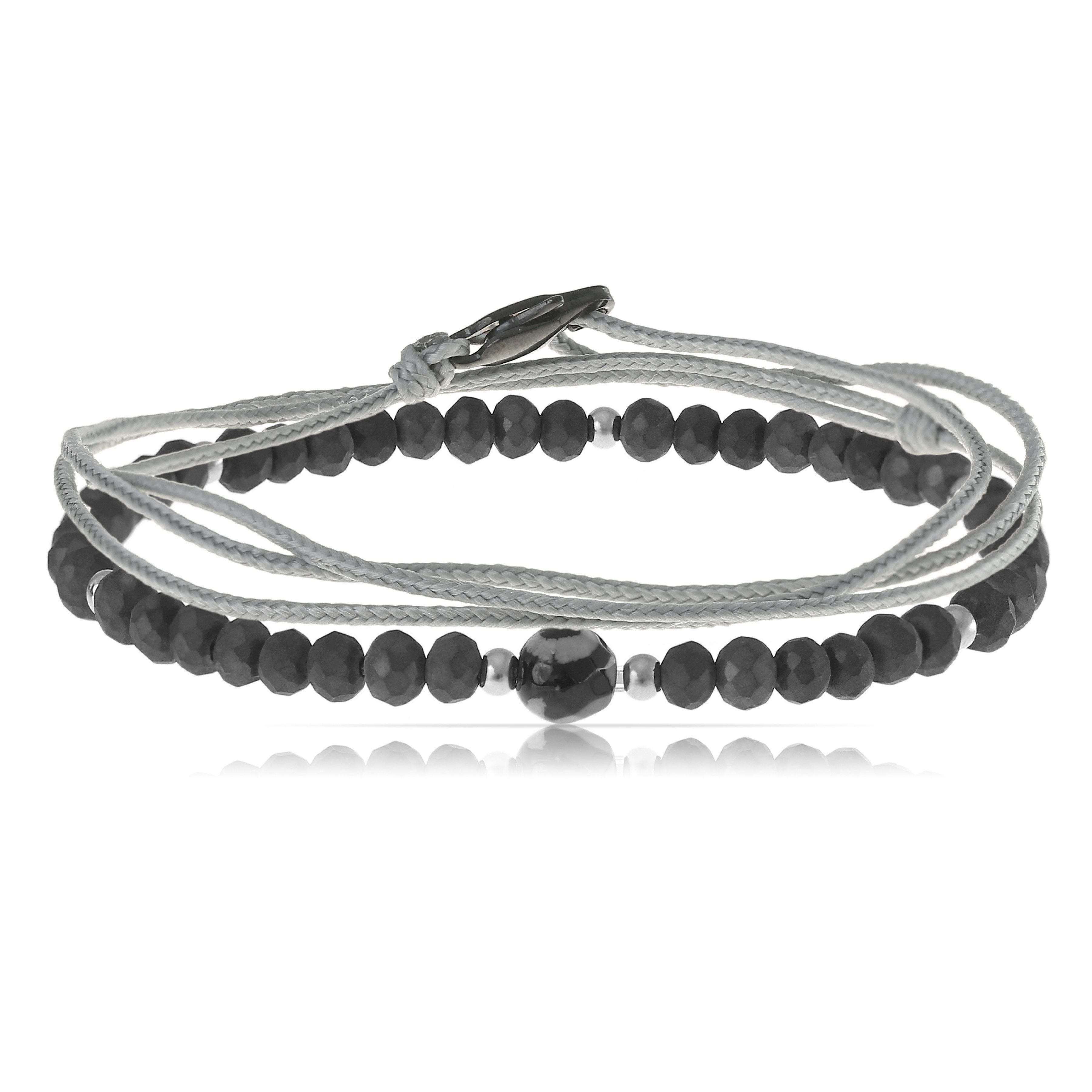 Made by Nami Armband Set Armband Herren Damen bunt mit verschiedenen Armbändern, aus Stoff und Edelstahl - Schlichtes Design - Wasserfest