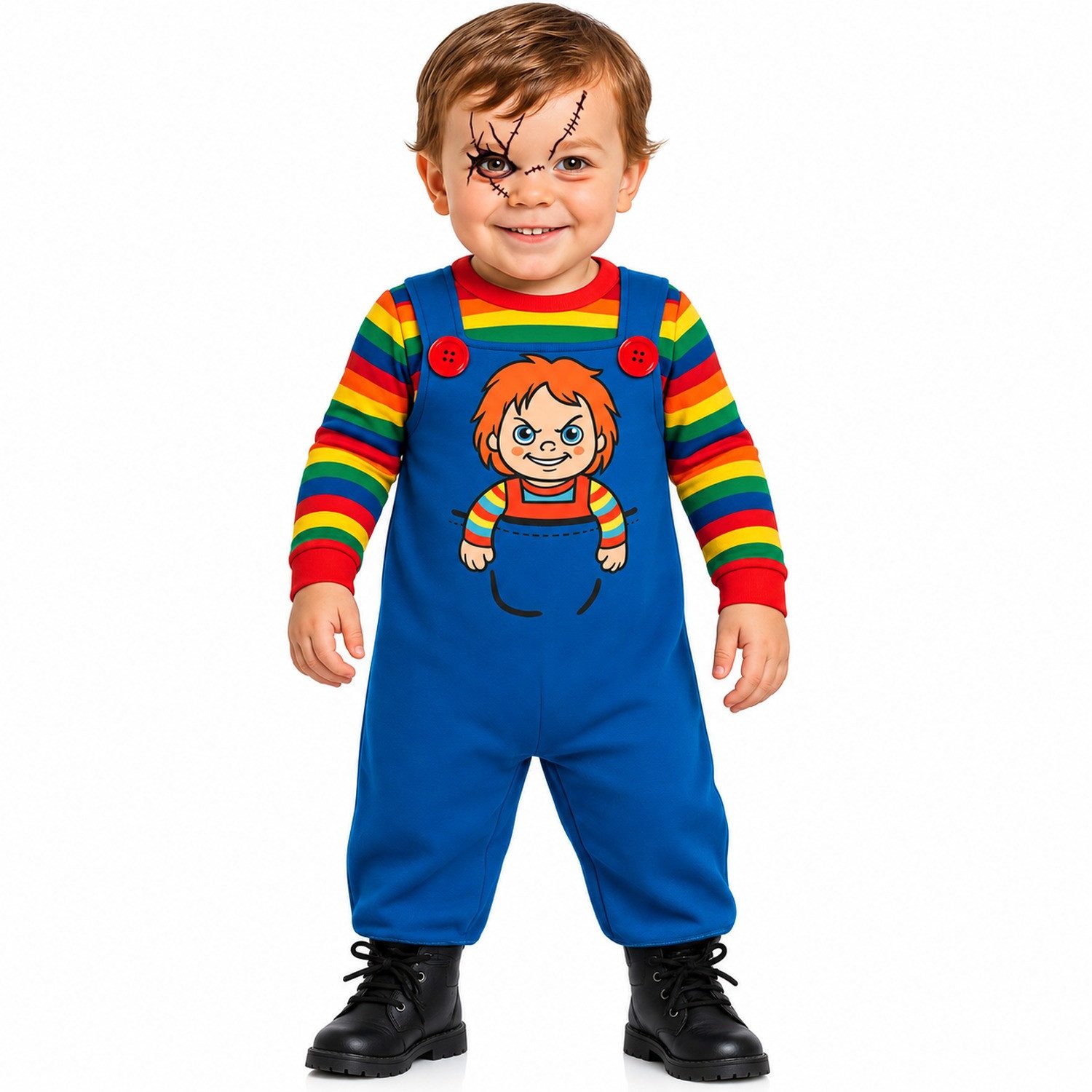 Fiestas Guirca Kostüm Babykostüm 'Böse Puppe' für Kinder, Mehrfarbig -