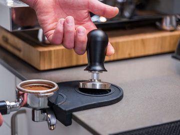 Buddy's Tamper Buddy´s Bar - Barista Edition, Premium, Kaffee Verdichter, rostfreier Edelstahl, Espresso Stempel