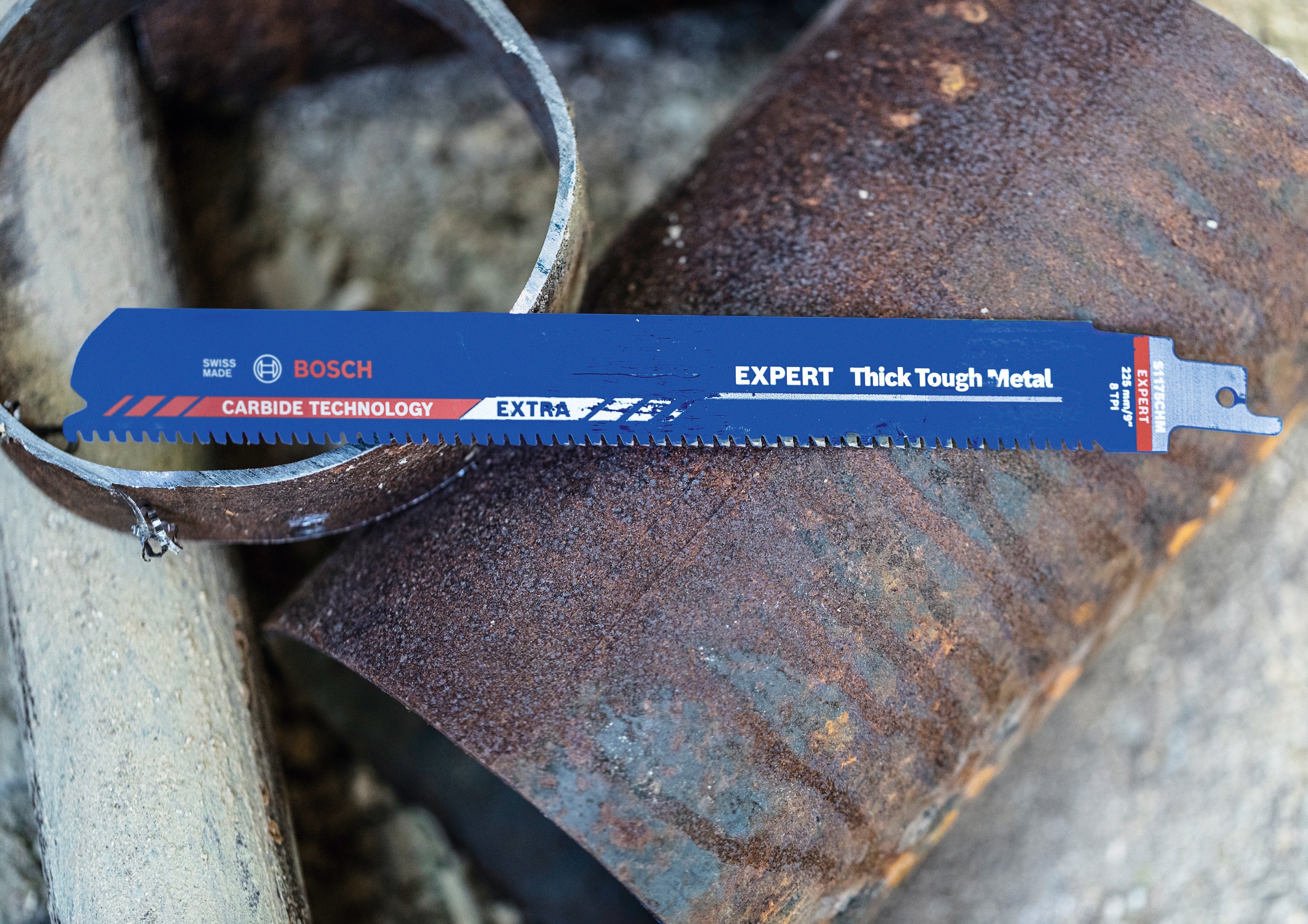 Bosch Tough (Set, Thick 1255 EXPERT Professional Säbelsägeblatt Metal-S 10-St) CHC
