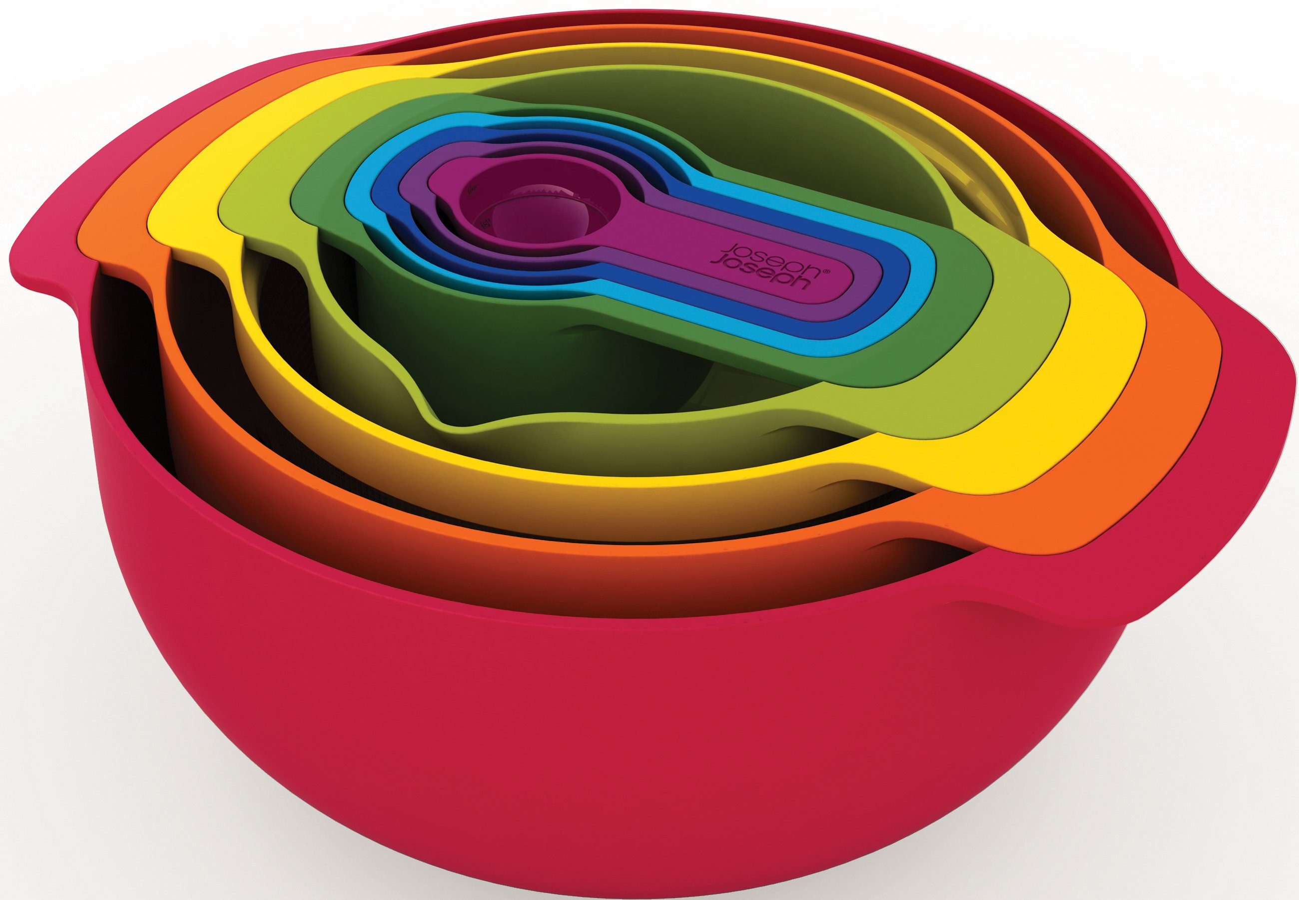 Joseph Joseph Schüssel Nest™ 9 Plus, Polypropylen, (Set, 9-tlg), platzsparend, spülmaschinengeeignet