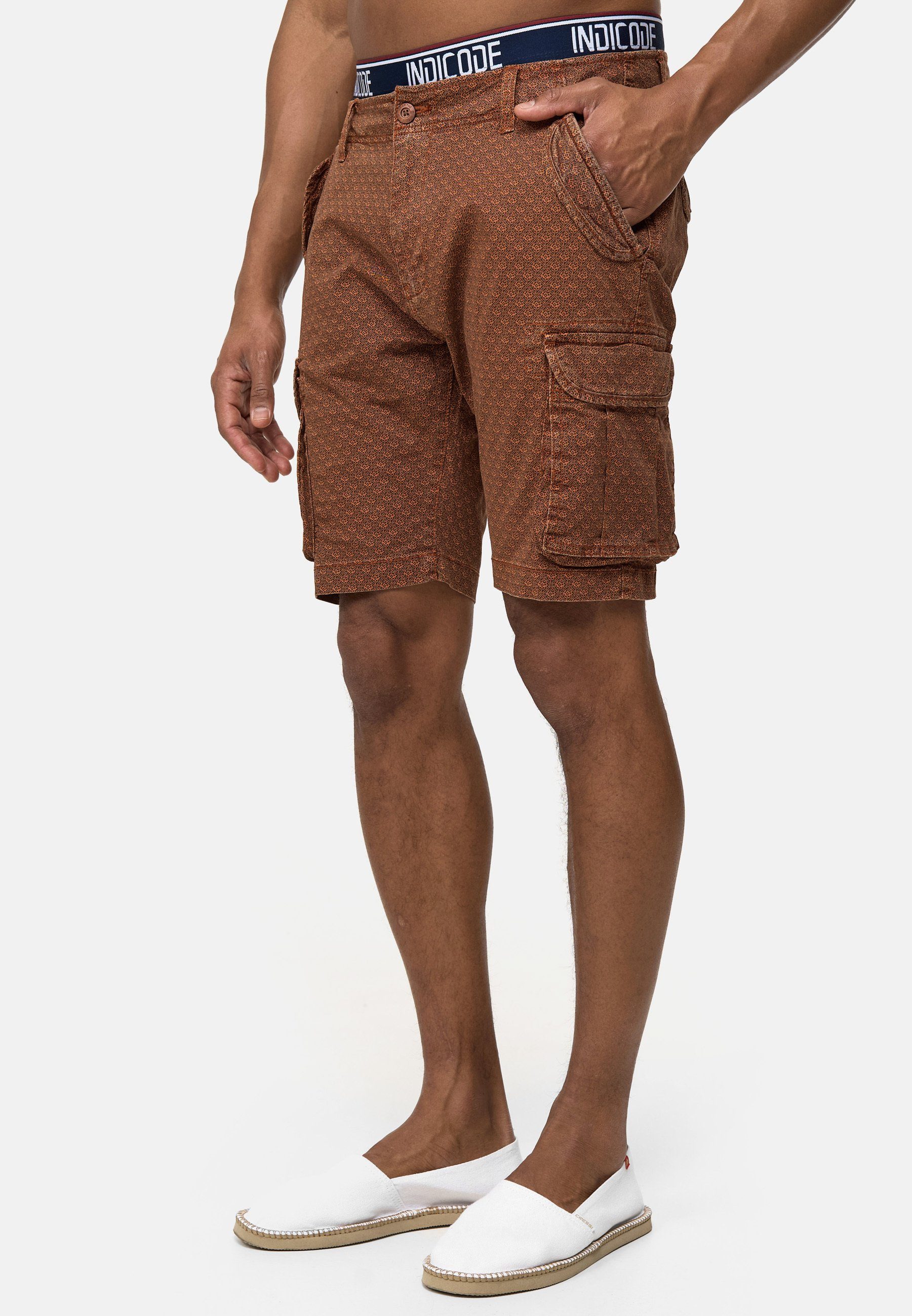 Indicode Cargoshorts Arbor aus elastischer Baumwoll-Qualität günstig online kaufen