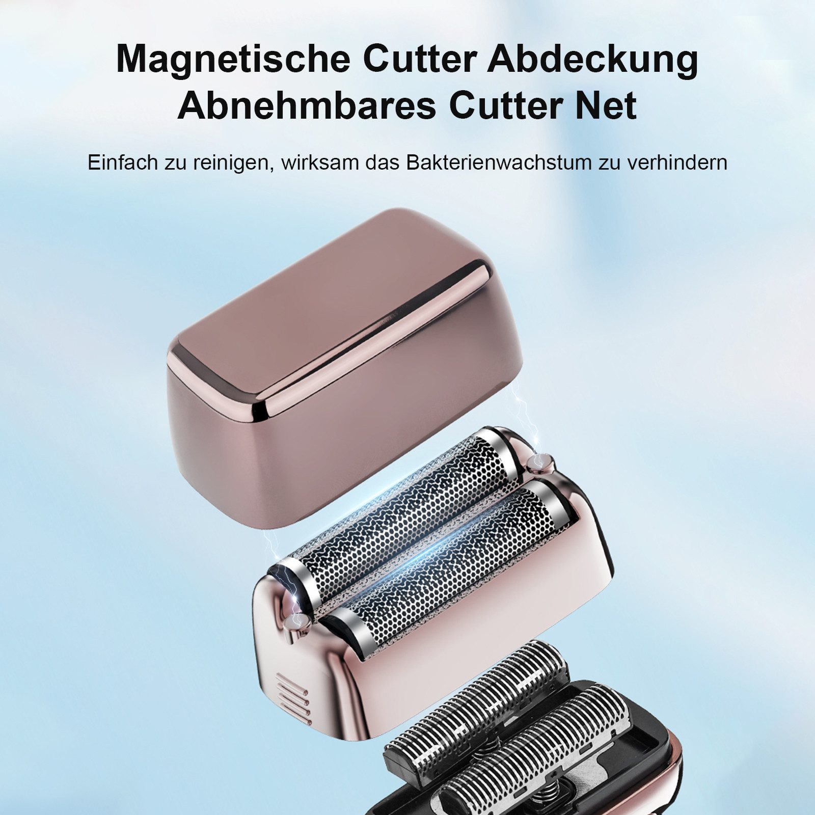 MODFU Haarschneider Profi Haarschneidemaschine Set Haartrimmer, mit Edelstahlklingen, 360° Doppelgitter Rasierer 3 Motorstufen, Akku Laufzeit bis 150 Minuten, für Herren Damen