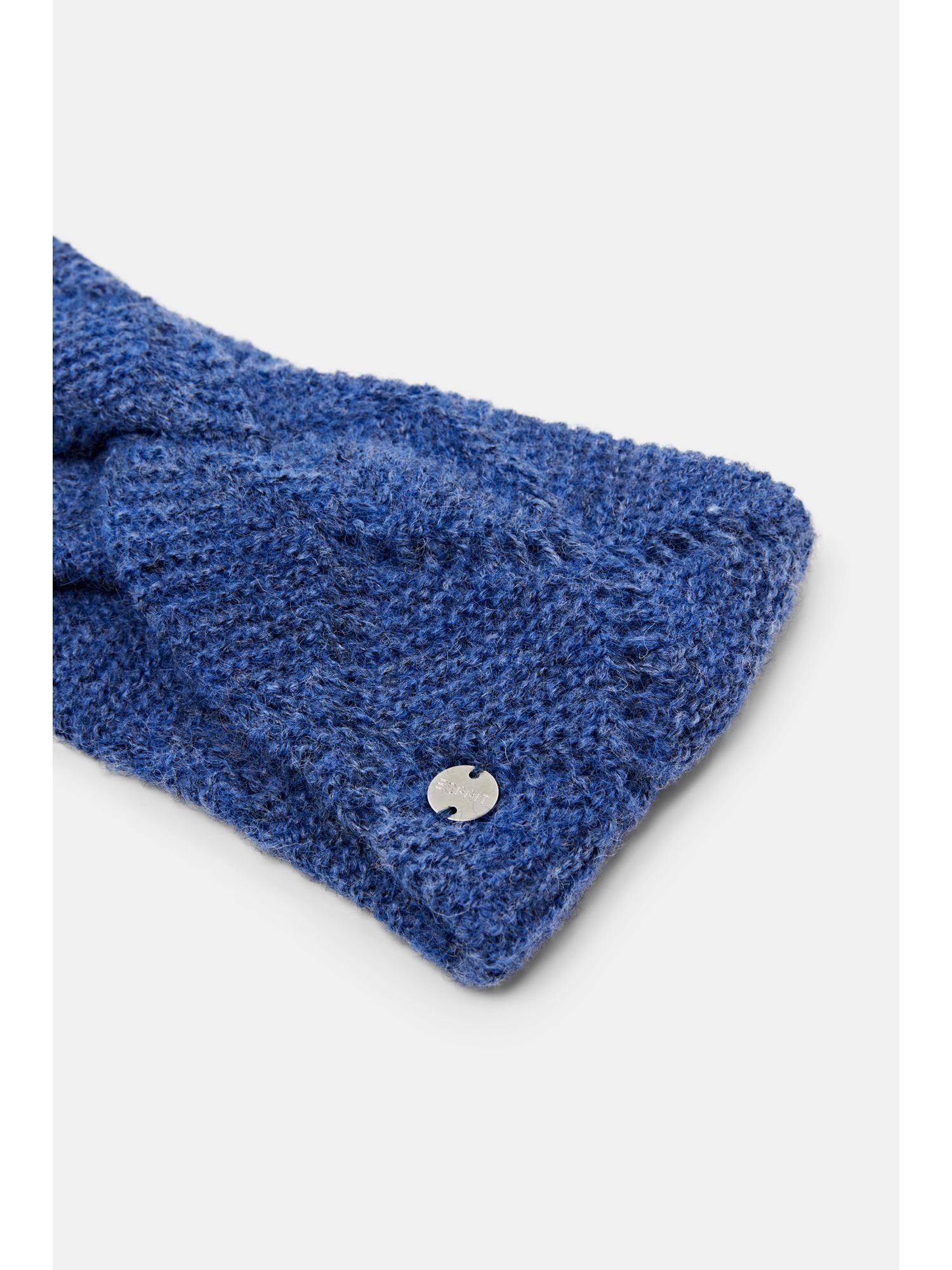 Stirnband Esprit Wolle Recycelt: mit BLUE Ajour-Stirnband
