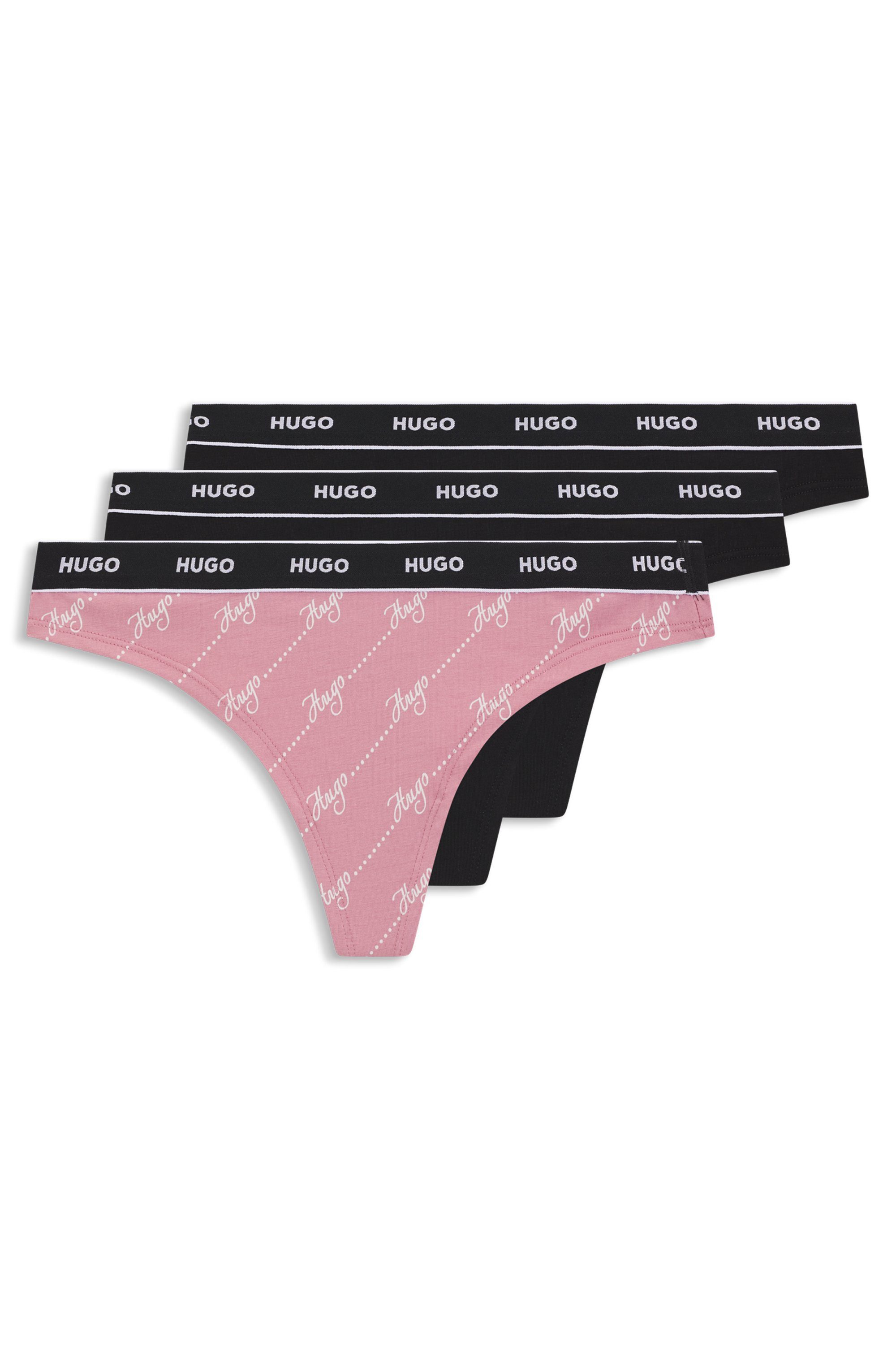 HUGO String TRIPLET THONG DESIGN (3-St) wiederholendes Logo am Bund günstig online kaufen