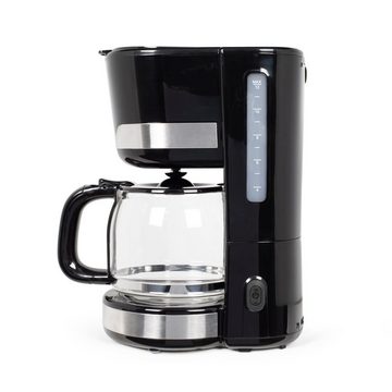 LIVOO Filterkaffeemaschine Kaffeemaschine mit Permanentfilter 14 Tassen DOD201N schwarz