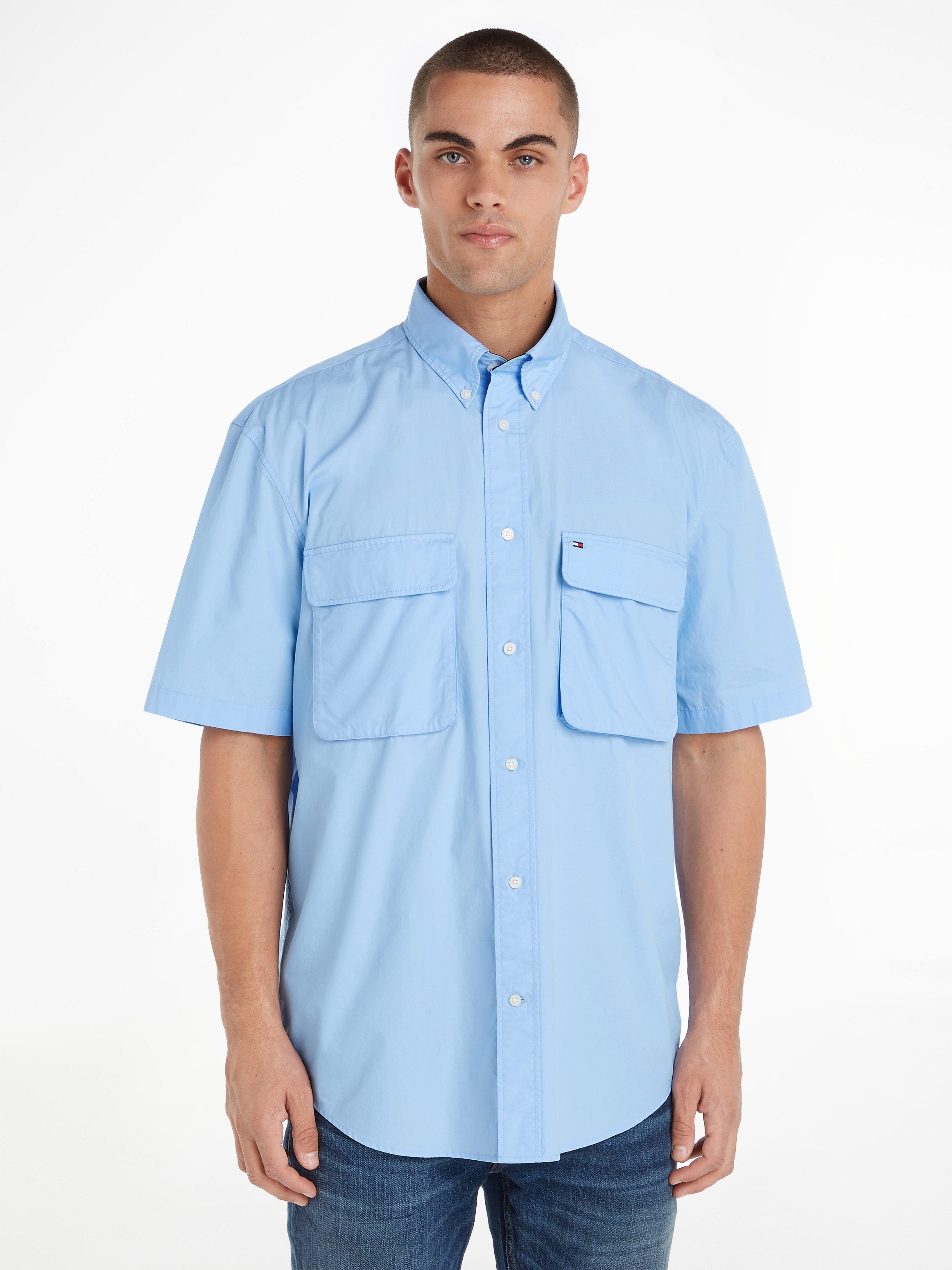 Tommy Hilfiger Kurzarmhemd WCC POPLIN TWO POCKET SHIRT S/S günstig online kaufen