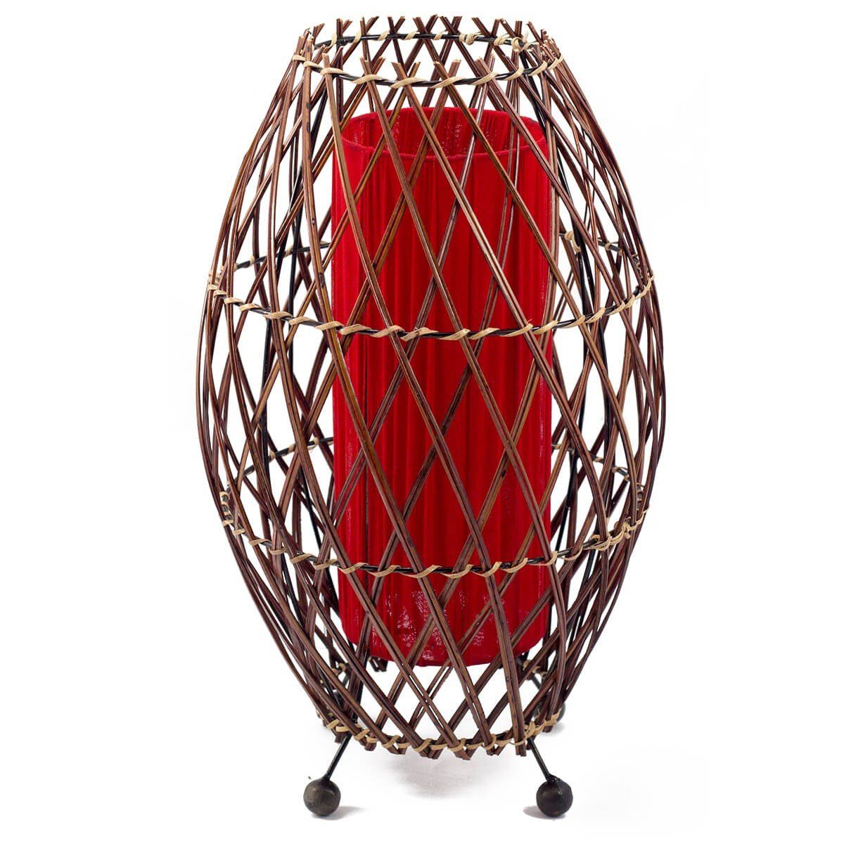 SIMANDRA Stehlampe Simandra Dekolicht, Ambilight, ohne Leuchtmittel, Tageslichtweiß, Warmweiß, 41 x 25 cm Balilampe aus Rattan & Stoff
