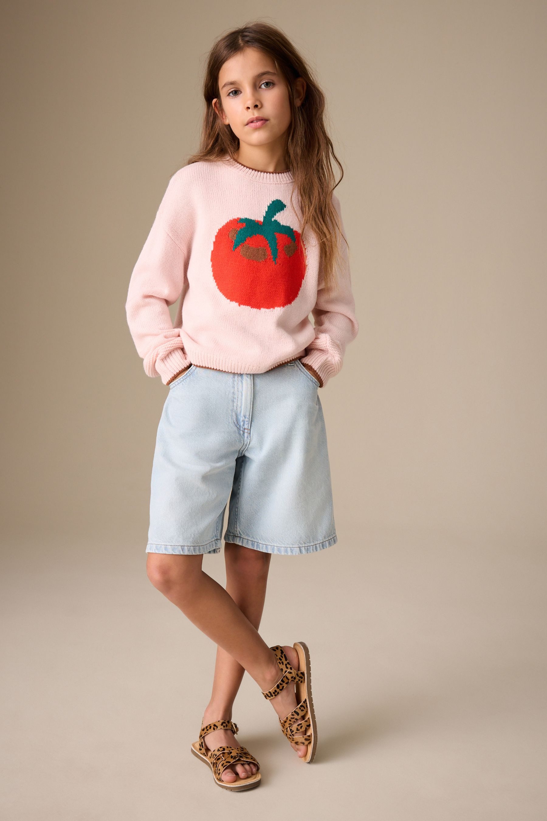 Next Strickpullover Pullover, Tomate (1-tlg)