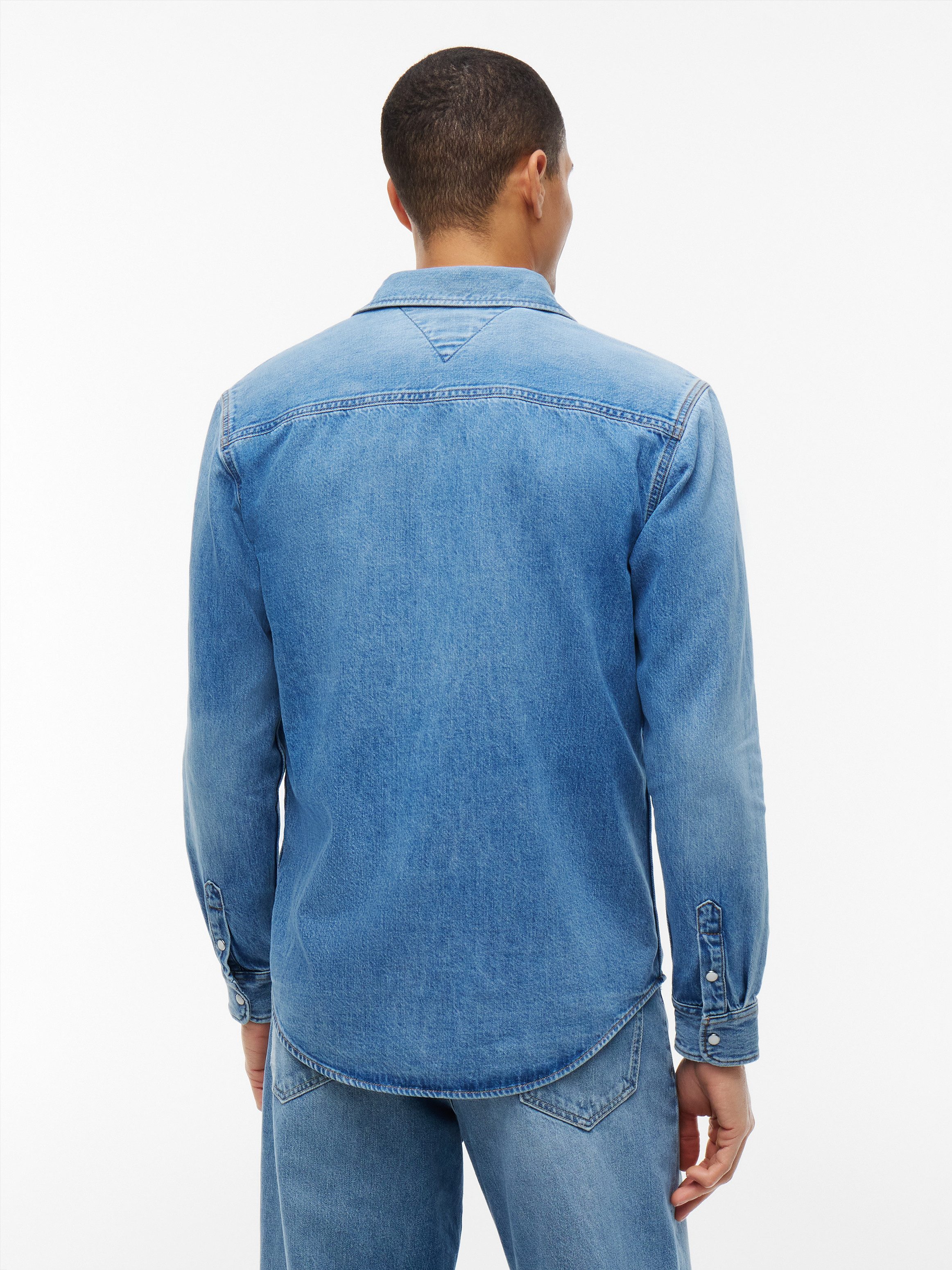 Tommy Jeans Jeanshemd REGULAR SHIRT Regular fit mit Hemdkragen