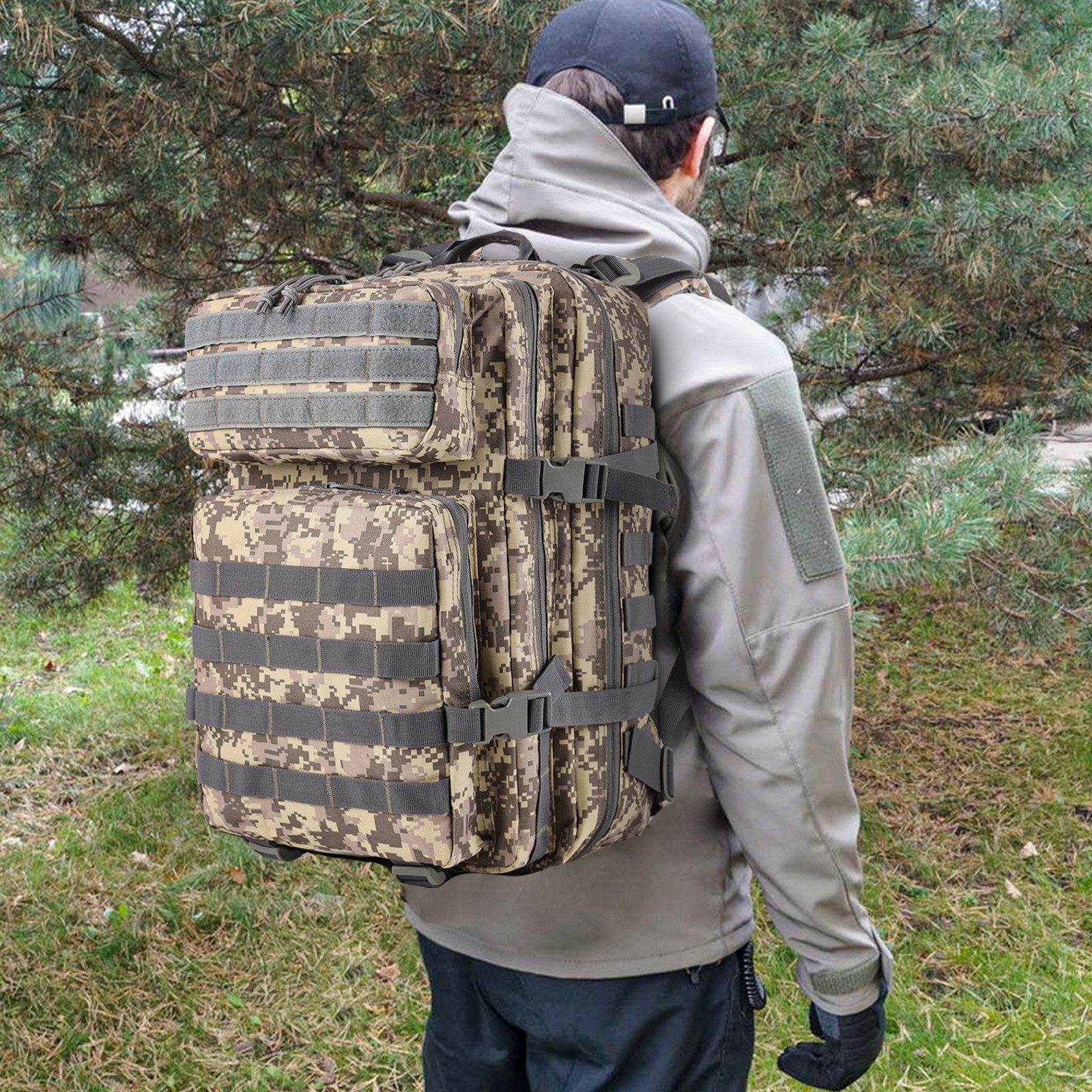 TAN.TOMI Rucksack Taktischer Rucksack 45L Wanderrucksack Militär Rucksack, günstig online kaufen