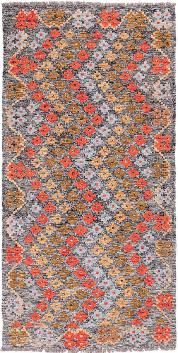 Orientteppich Kelim Afghan Handgewebter rechteckig, mm Moderner 104x205 Orientteppich, Heritage Nain Höhe: 3 Trading