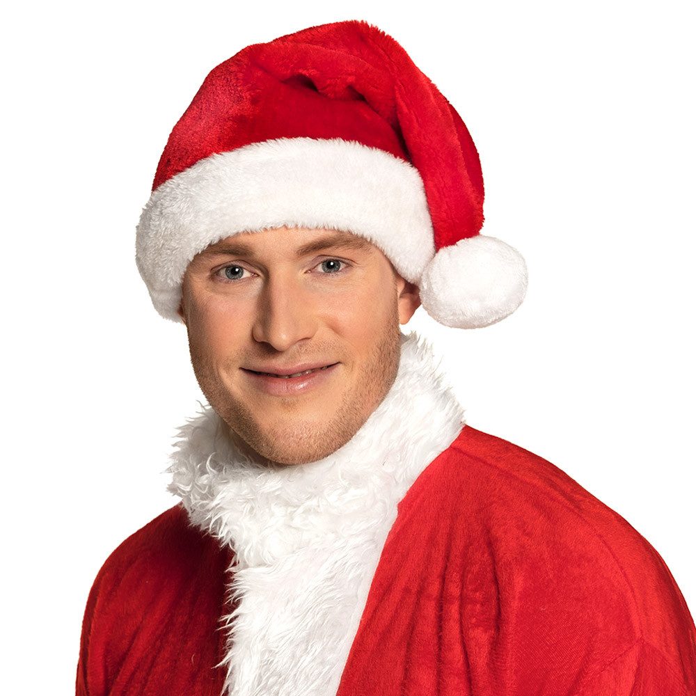 Boland Kostüm Weihnachtsmütze klassisch Santa Nikolaus Mütze für Weihnachten Party, Für Nikolaus, Weihnachten, Weihnachtsmarkt und Feier