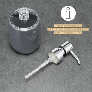 bremermann Seifenspender Bad-Serie SAVONA - Seifenspender aus Kunststoff, grau