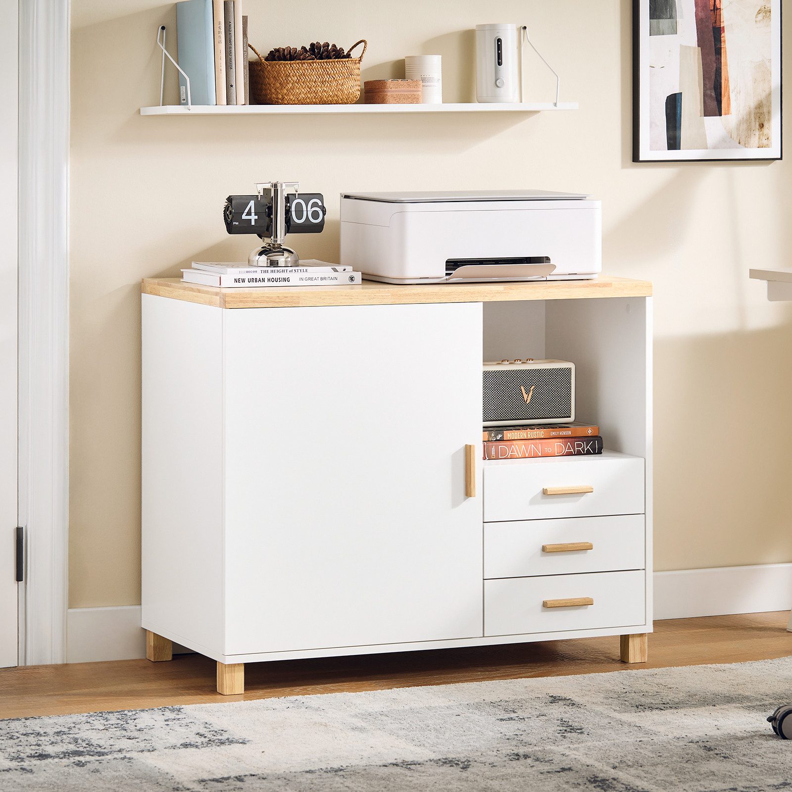 SoBuy Sideboard ASK07, Küchenschrank Sideboard Aufbewahrungsschrank günstig online kaufen