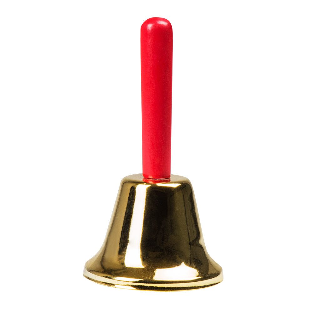 Boland Blaster Glocke Weihnachtsmann Stiel rot, Glocke Gold