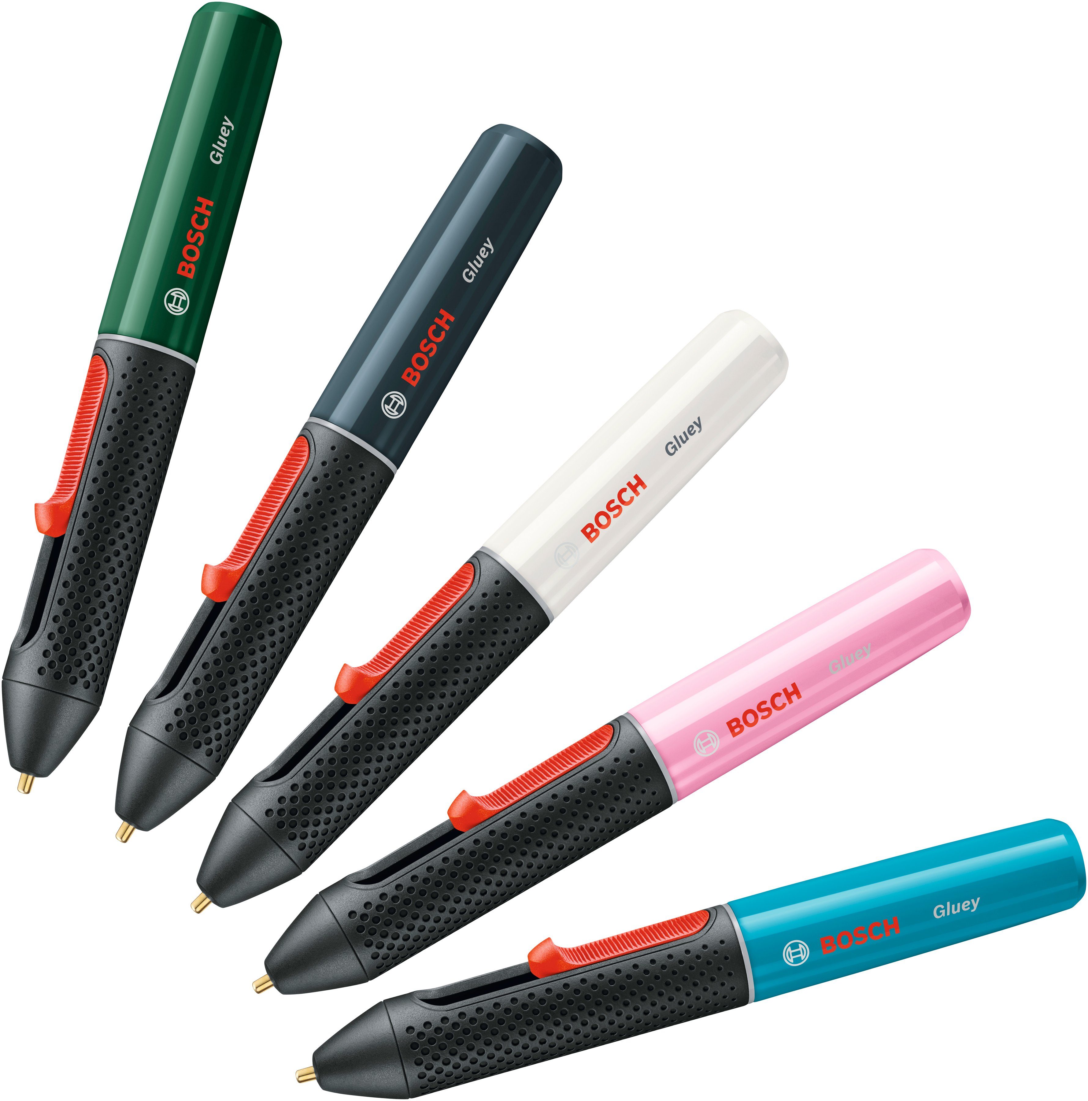 Bosch Home & Garden Heißklebestift Gluey, pink, (USB-Ladegerät & -Kabel, 2x1,2 V HR06 (AA) Akkus), inkl. 20 Mini-Klebesticks in vielen Farben – Bild 5 von 5
