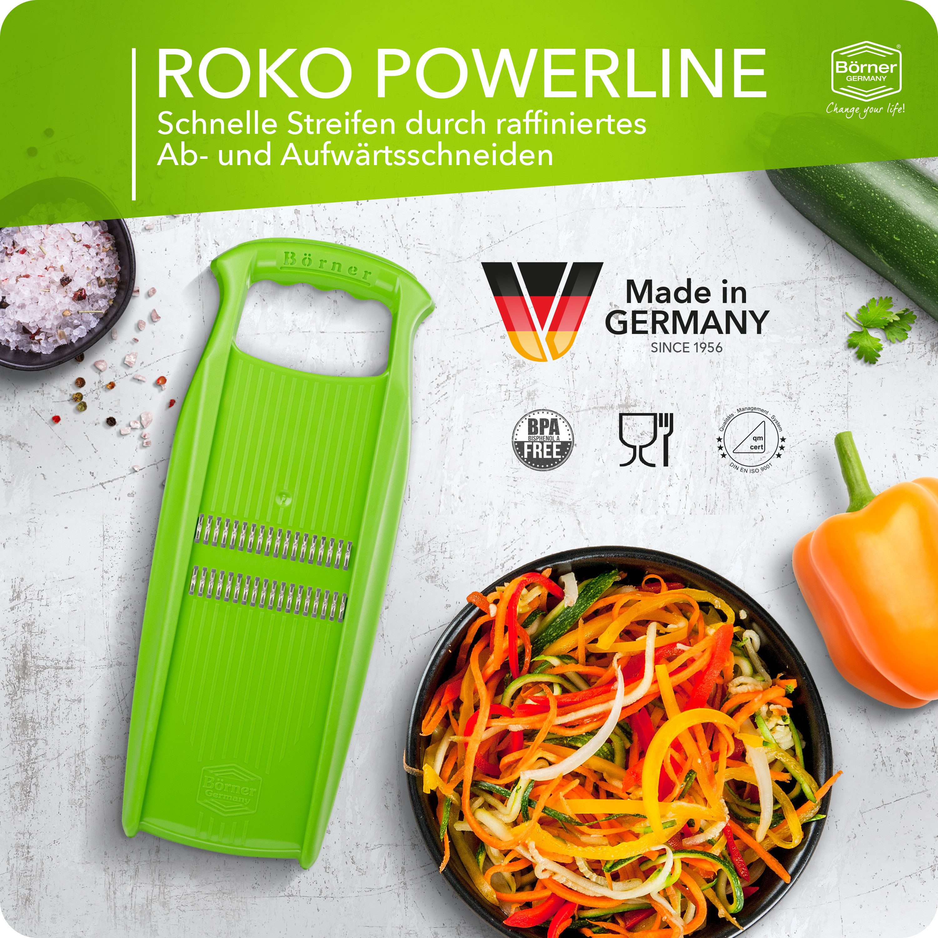 Börner Gemüseschneider Roko PowerLine, Rohkostschneider & Julienneschneider