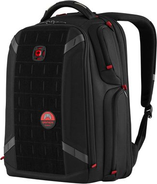 Wenger Laptoprucksack PlayerOne Gaming-Laptop-Rucksack 17,3 Zoll, schwarz, für Laptops bis 17,3 Zoll; inklusive USB-Schleuse