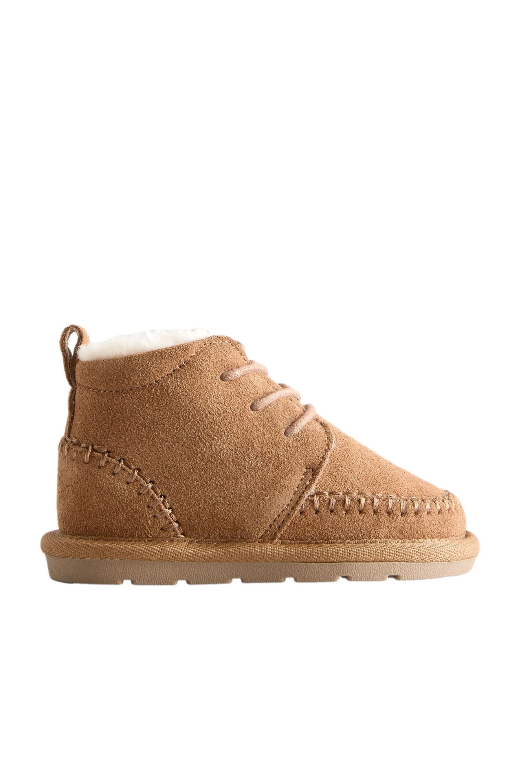 Velourslederstiefel mit warmem Futter Stiefel