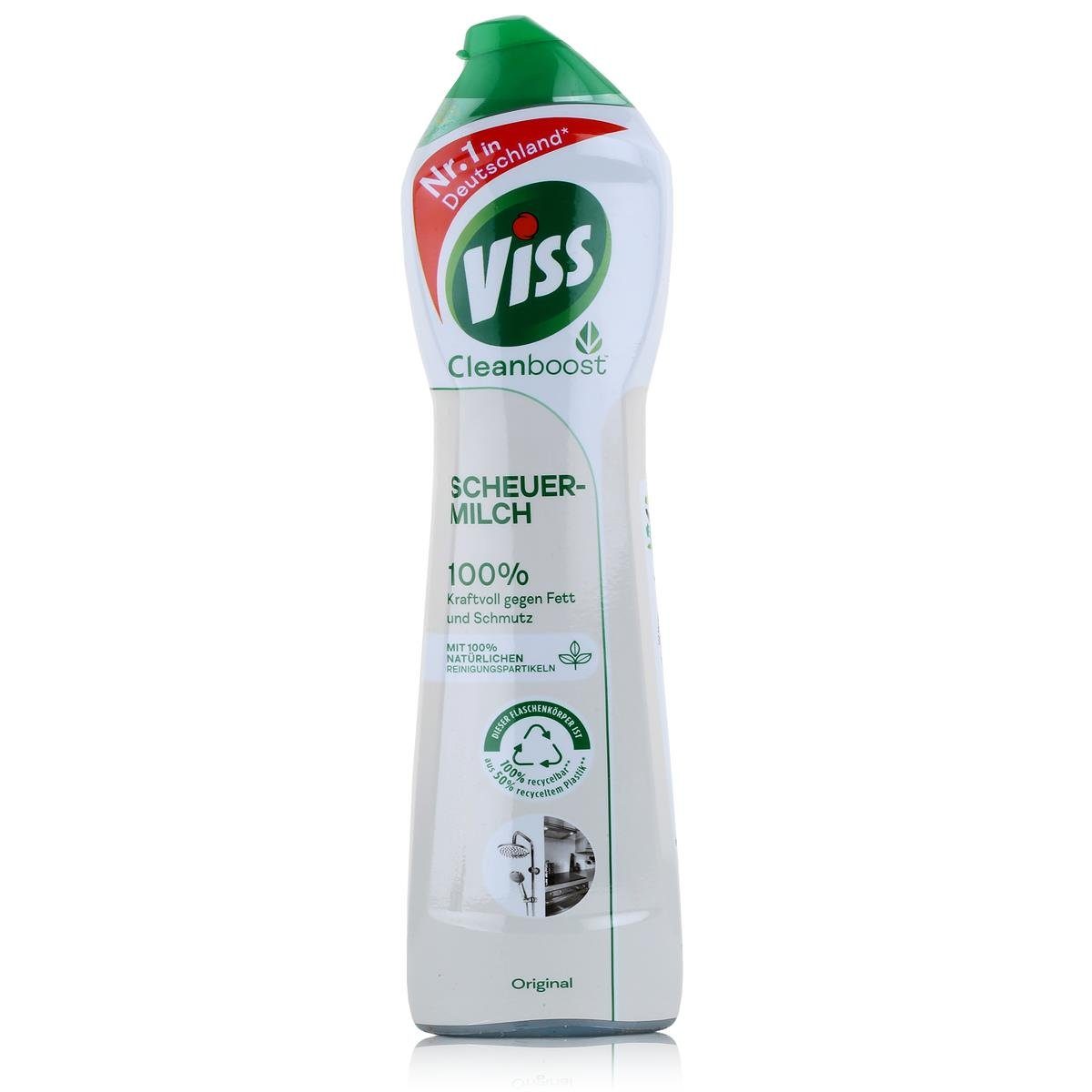 Viss Viss Cleanboost Scheuer-Milch Original 500ml - Gegen Fett und Schmutz Allzweckreiniger