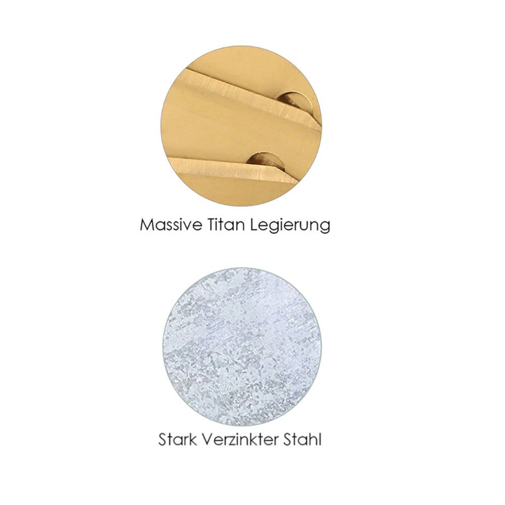 Trade-Shop Rasenmähermesser 12x passend für McCulloch ROB R600, ROB R800, ROB R1000 (12-St), Ersatzmesser / Schneidklingen / Titan 0,75mm