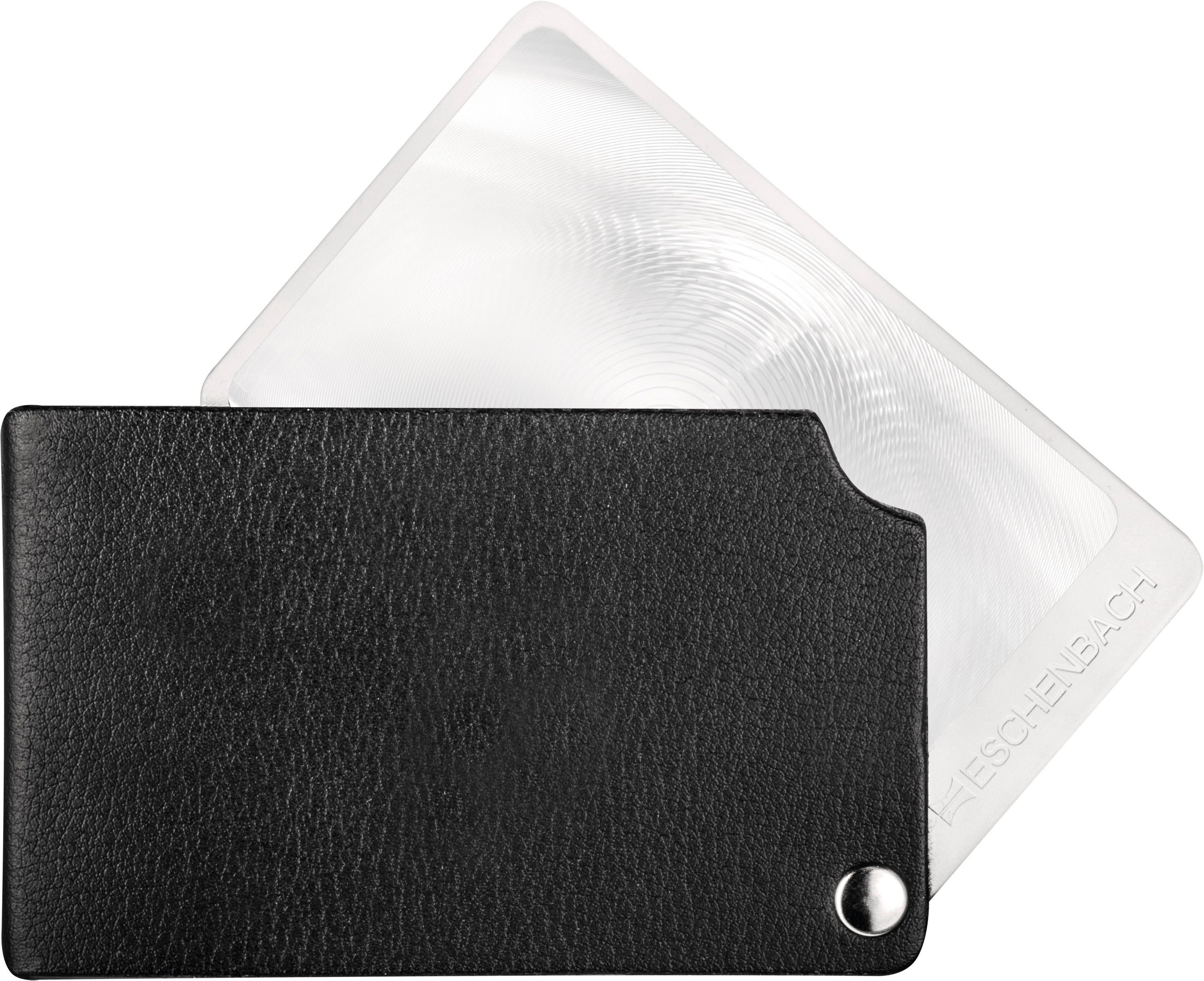 Eschenbach Optik Einschlaglupe visoPOCKET, ideal für Senioren, 1-tlg., Hochwertige Lupe im Taschenformat mit Lederetui
